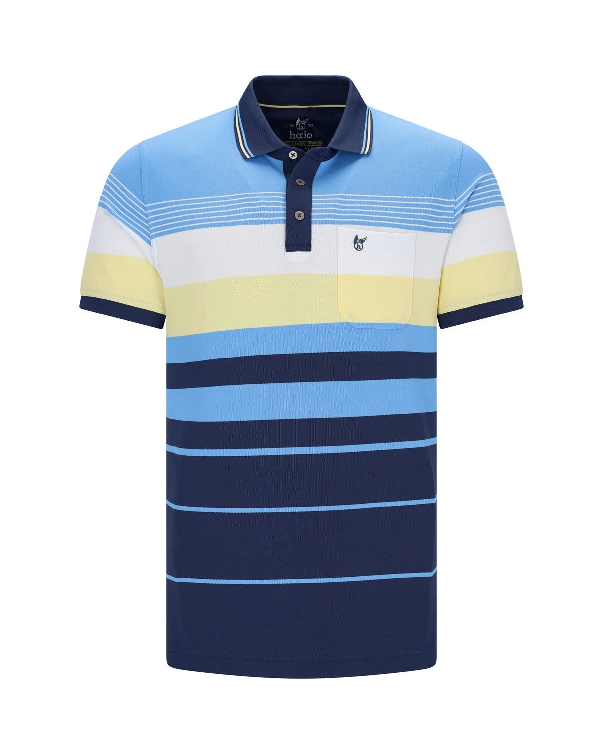 Hajo Poloshirt Funktionspolo in garngefärbten Ringeldessin günstig online kaufen