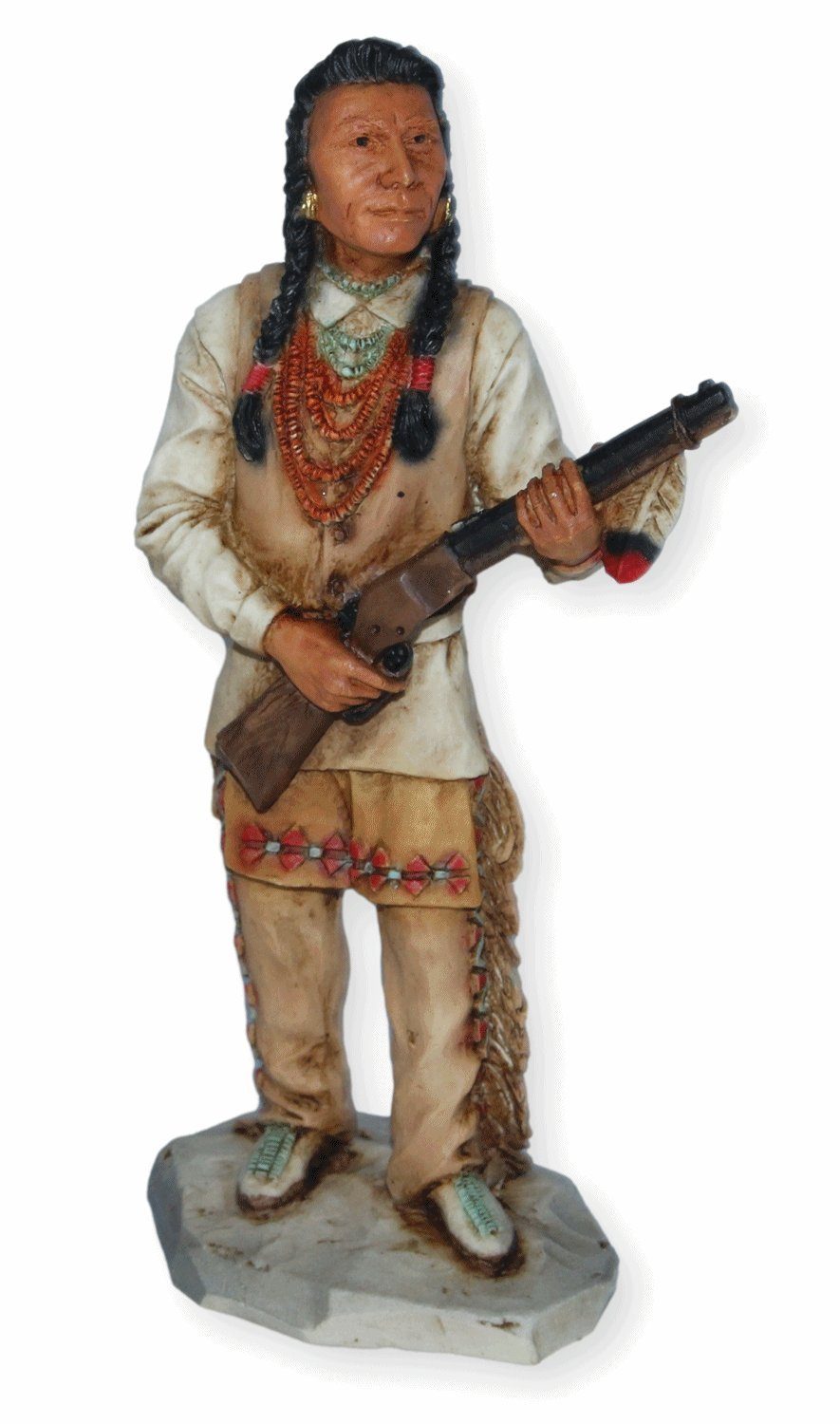 Dekofigur Native American Figur Wallowa Häuptling Chief Joseph H 16 cm Castagna