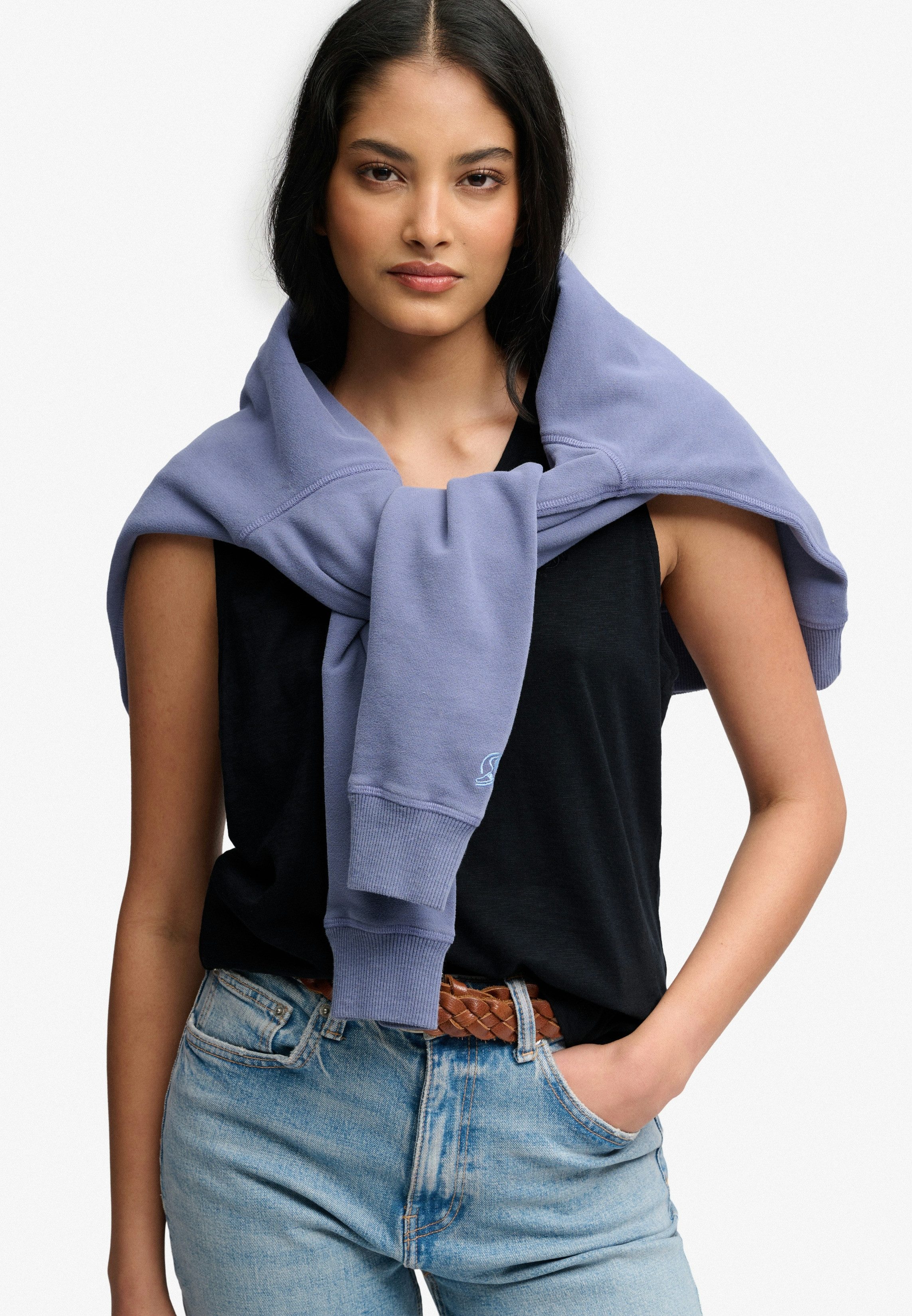 Superdry Tanktop SCOOP NECK TANK Baumwollmischung, regular fit