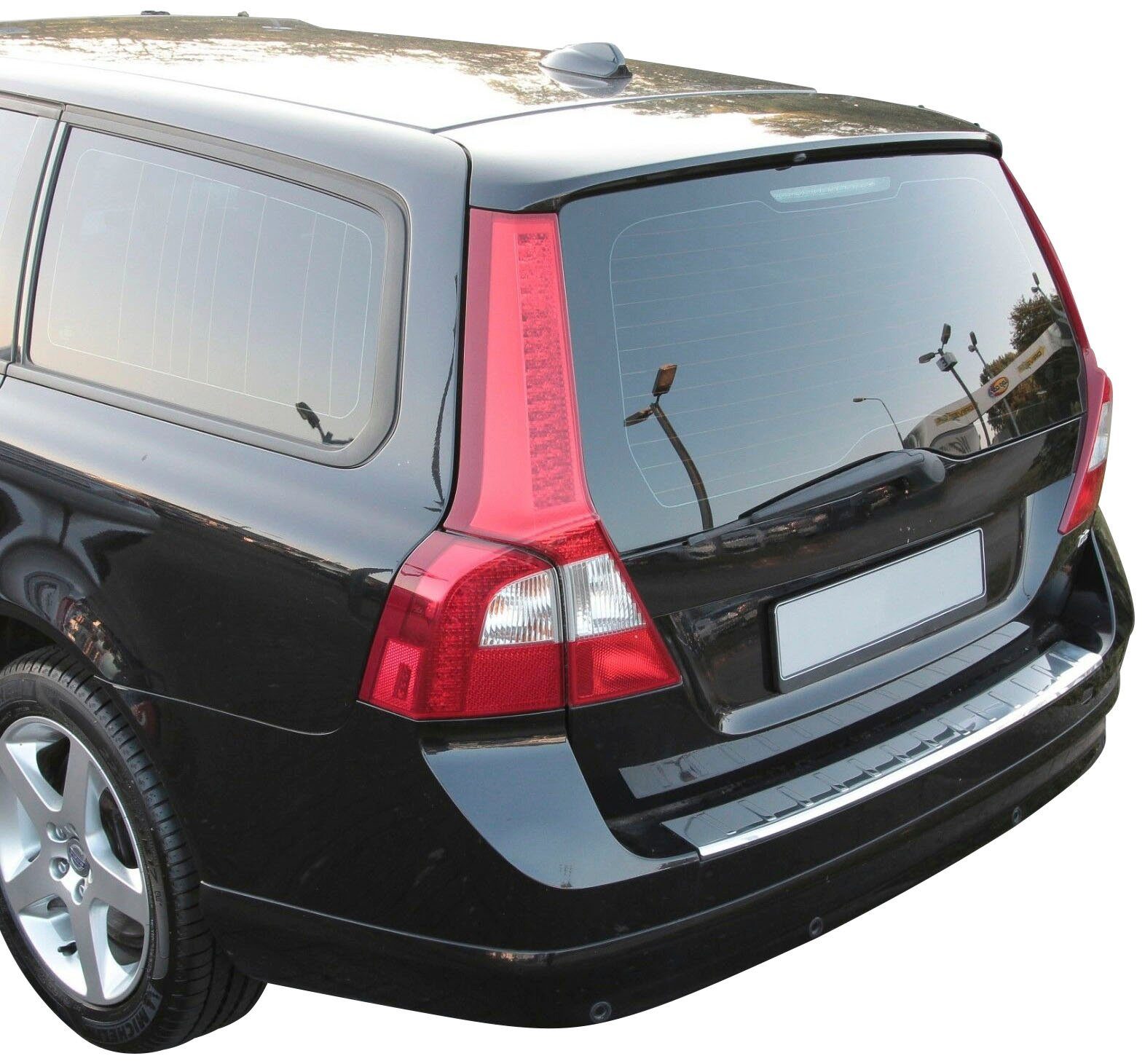 2007-2013, VOLVO mit V70 für poliert, RECAMBO III, Edelstahl Abkantung Zubehör Ladekantenschutz, chrom