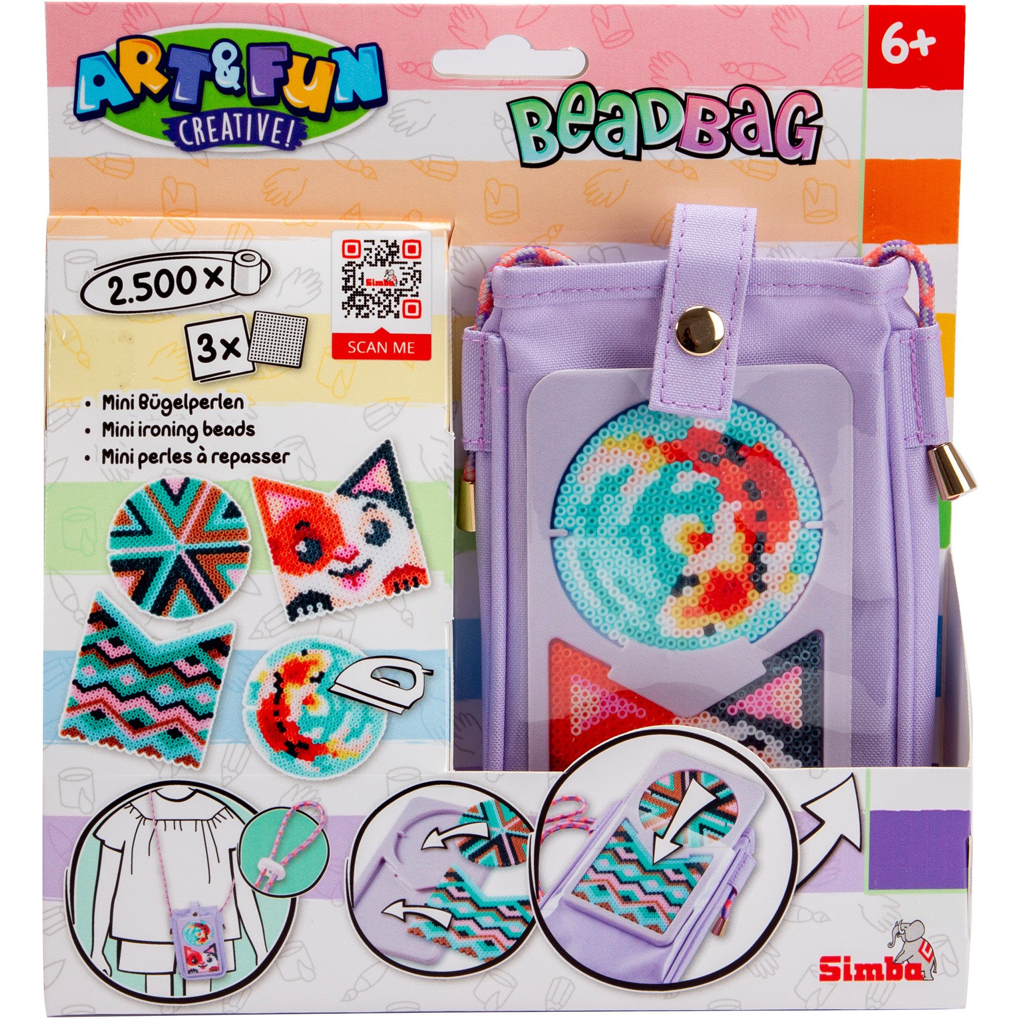 SIMBA Kreativset Simba Art & Fun Beadbag Mobile, Basteln