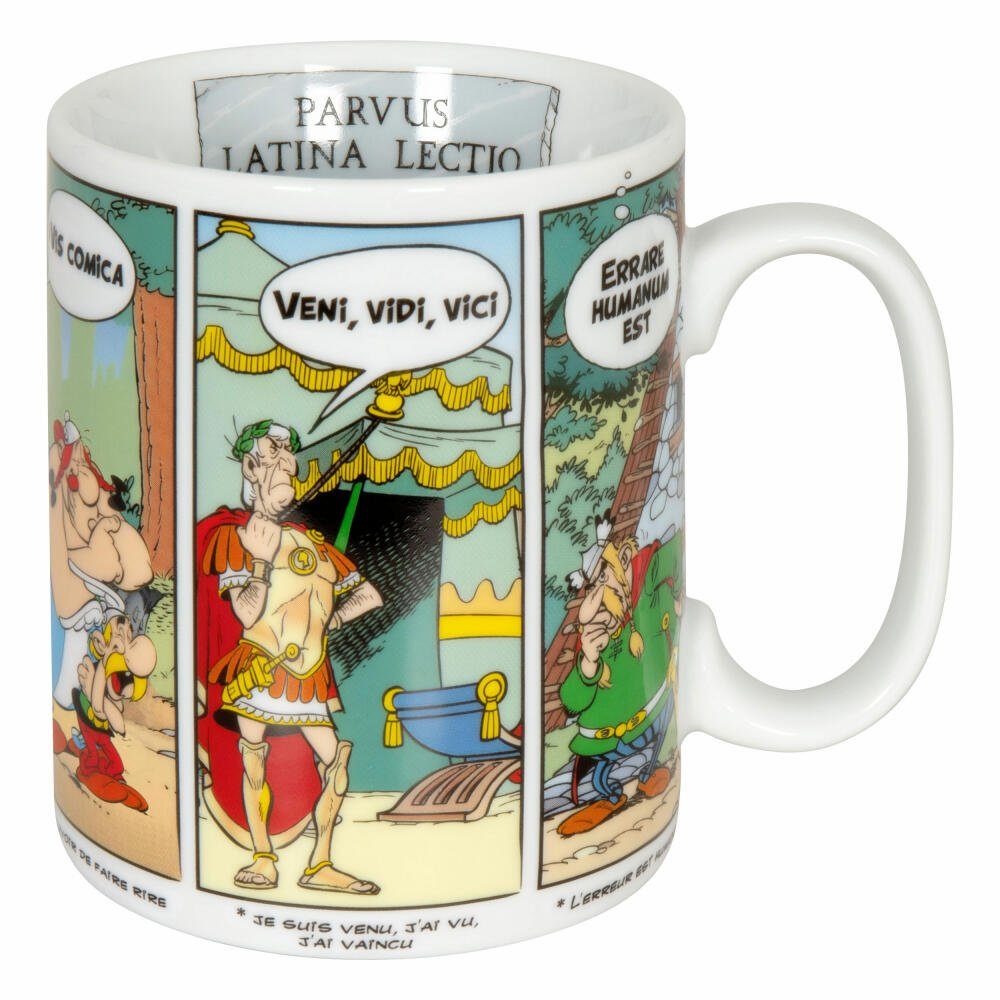 Könitz Becher Asterix - Latin Fanzösisch, 490 ml, Porzellan