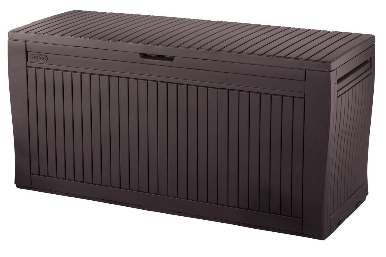 Keter Gartenbox "Comfy" 270L Braun bis 250kg belastbar Kissenbox Aufbewahrungsbox