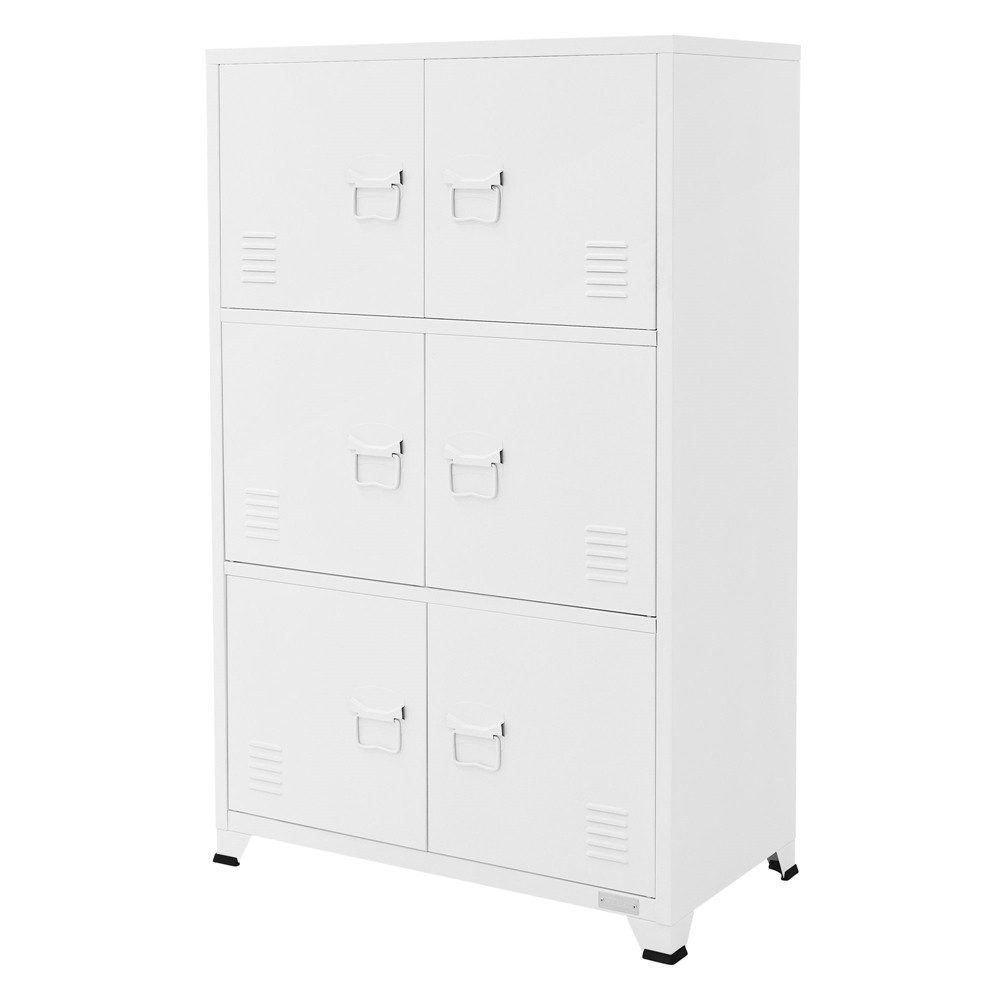 ML-DESIGN Aktenschrank Metallschrank mit Schubladen Aufbewahrungsschrank Mehrzweckschrank (1-St) Lagerschrank Weiß Büroschrank Werkzeugschrank Stahlschrank 75x40x120cm