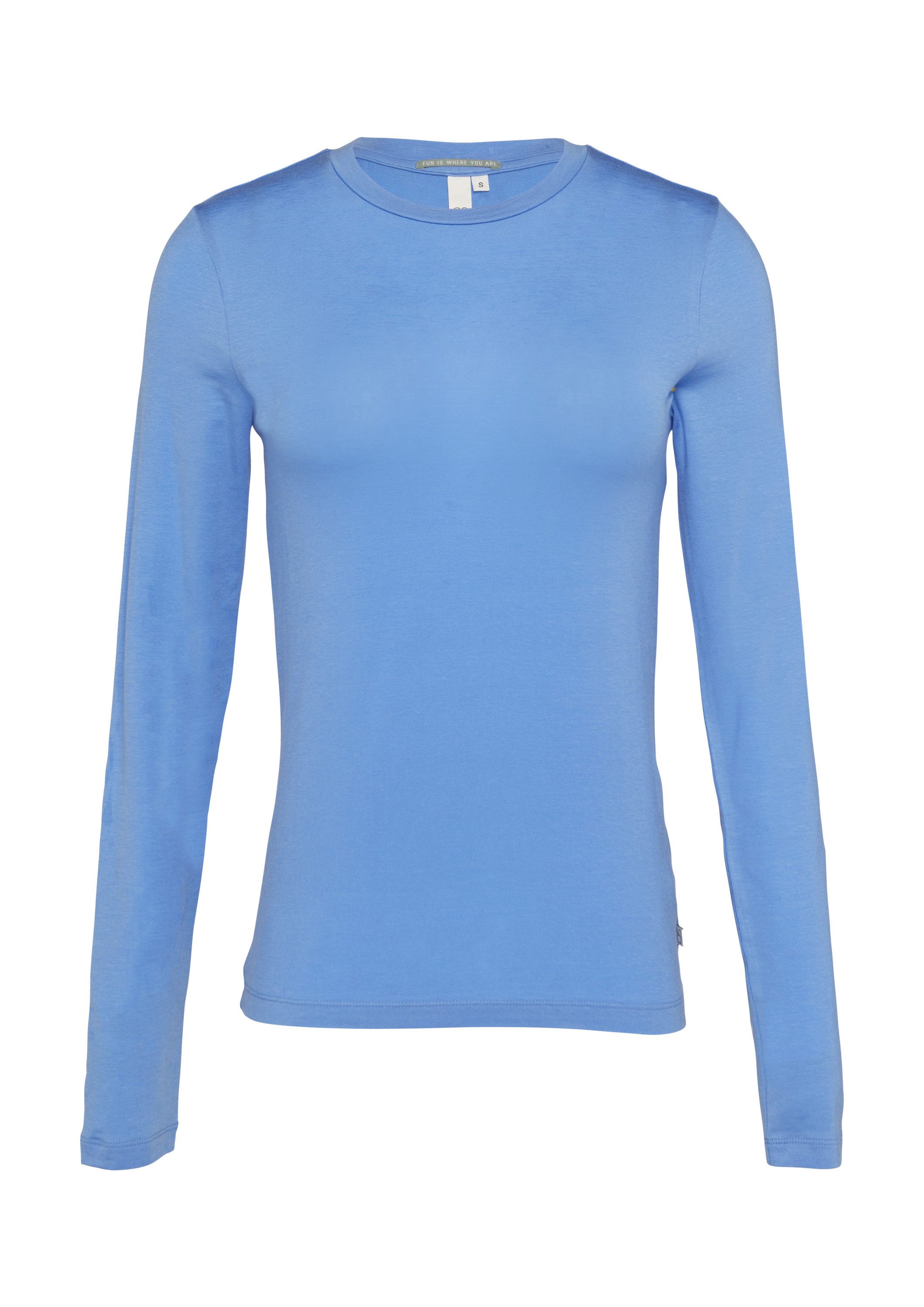 QS Langarmshirt T-Shirt Weiches Longsleeve aus Lyocellmix günstig online kaufen