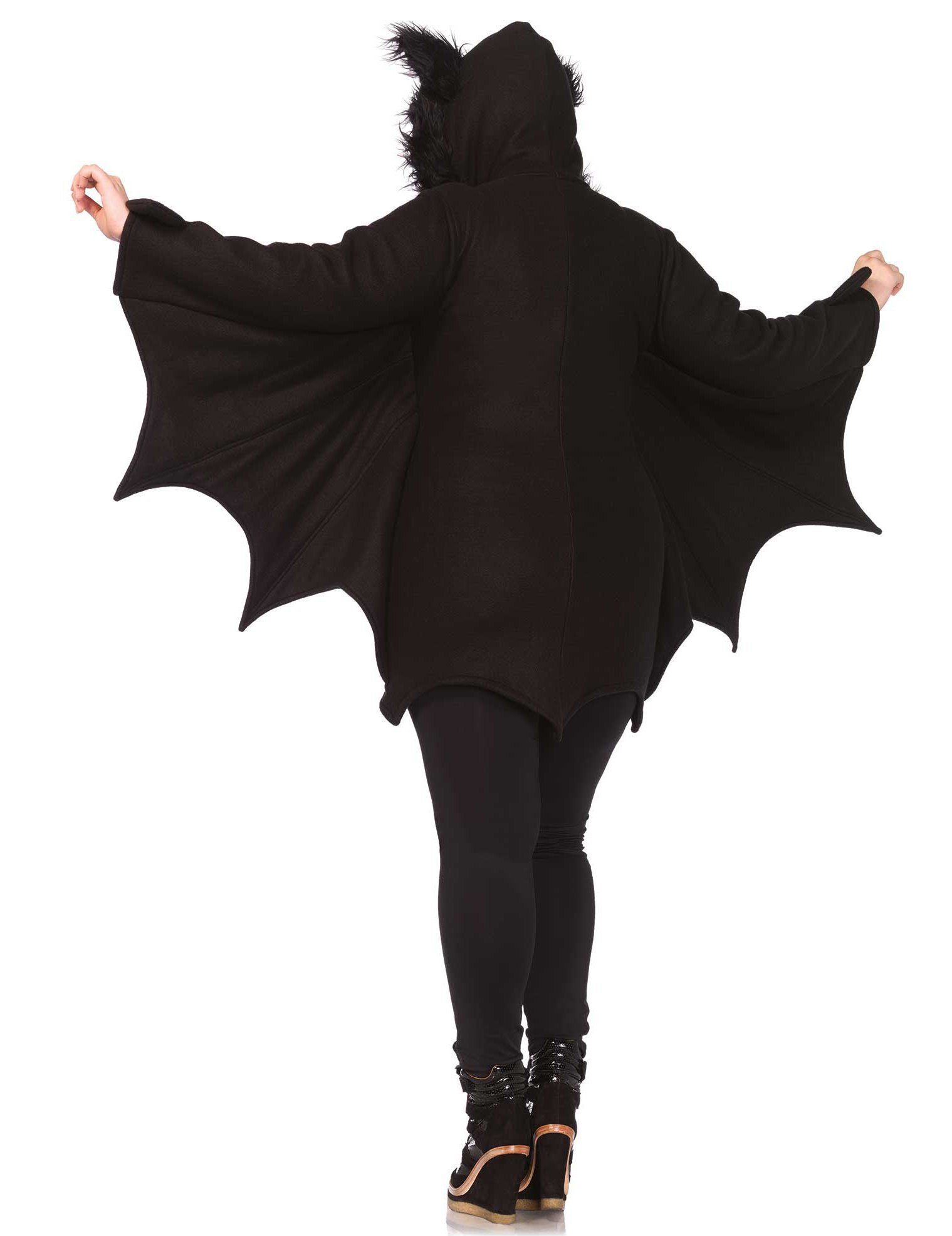 legavenue Kostüm Bezaubernde Fledermaus Halloween Plus-Size-Kostüm für Damen schwarz