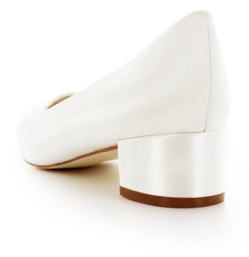 White Lady 872 ivory - flache Satin-Brautschuhe Ballerina