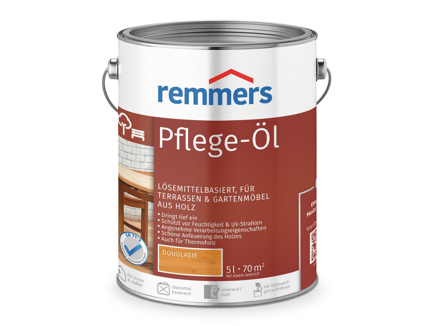 Pflege-Öl anthrazitgrau intensiv 5 Liter Holzpflegeöl