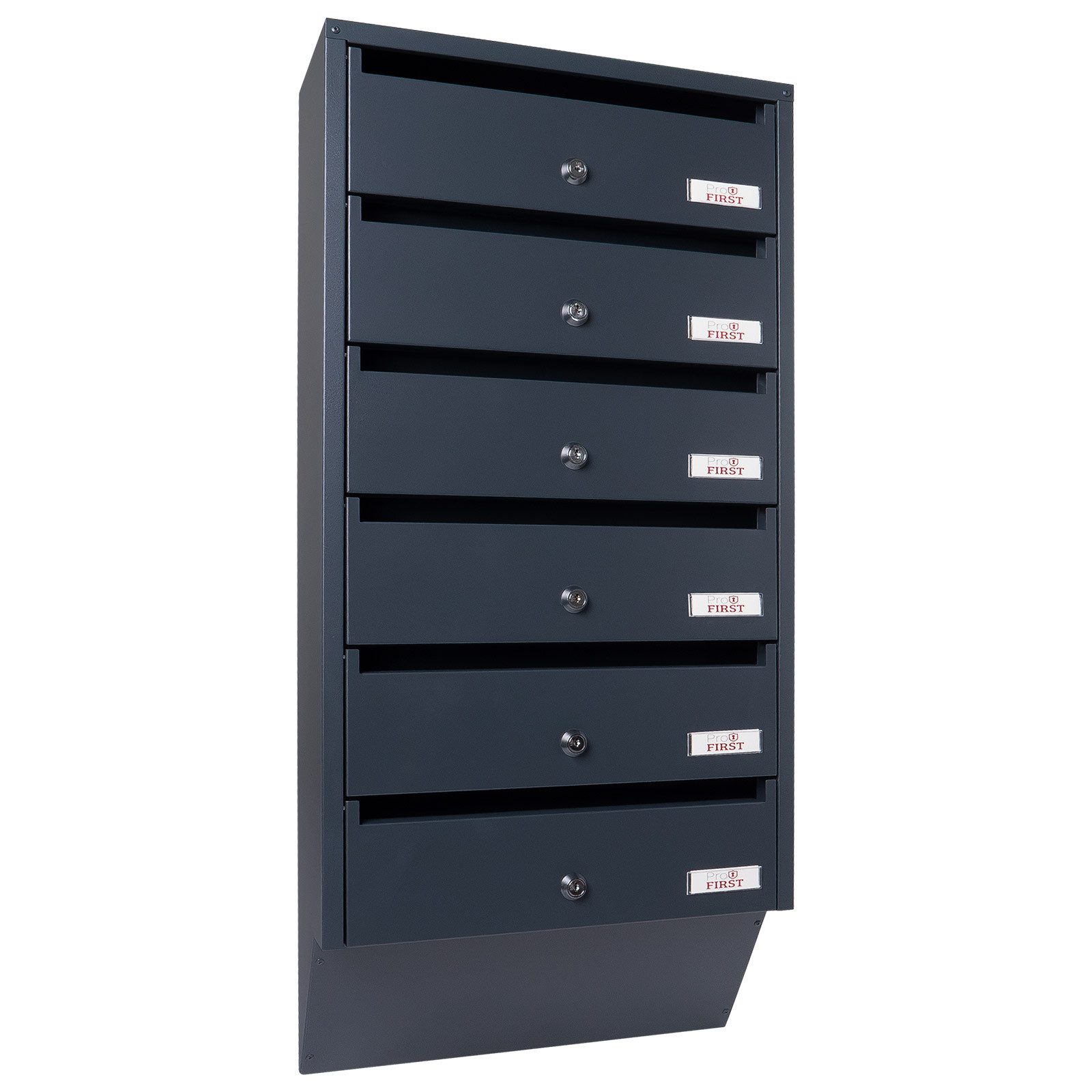 Profirst Briefkastenanlage Maildrop 6 anthrazit günstig online kaufen