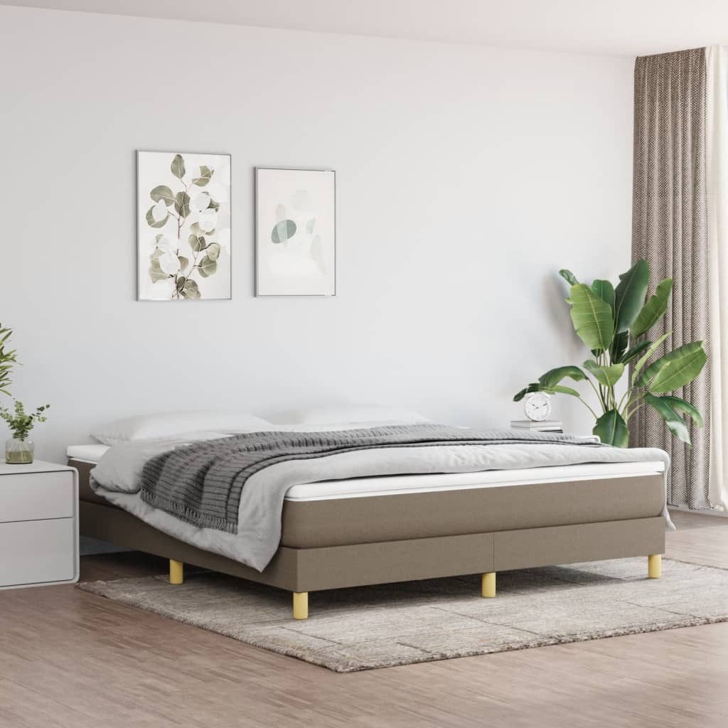 furnicato Bett Bettgestell ohne Matratze Taupe günstig online kaufen