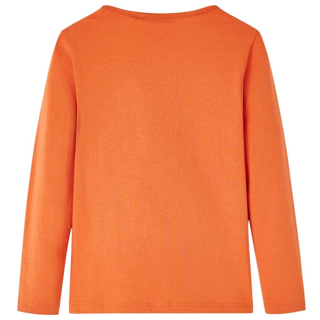 vidaXL Langarmshirt Kinder-Langarmshirt Dunkelorange 116