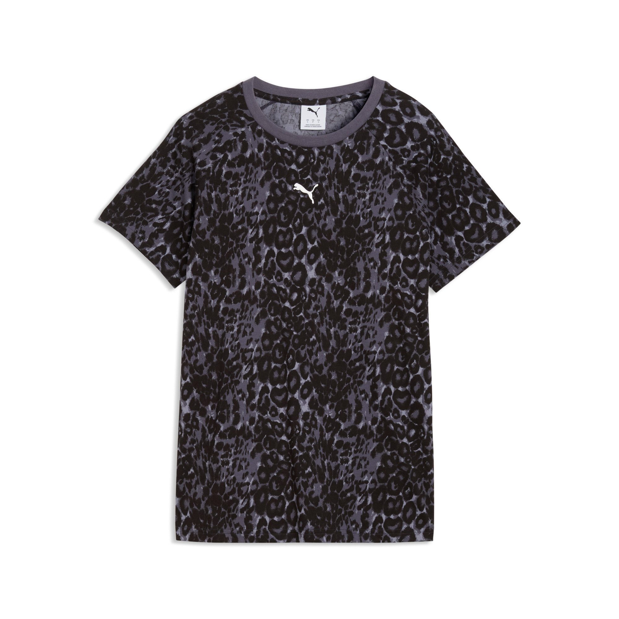 PUMA T-Shirt GRAPHICS ANIMAL STANDARD AOP TEE für Erwachsene, mit sportlichem Stil, kurzärmlig, gemusterte Optik