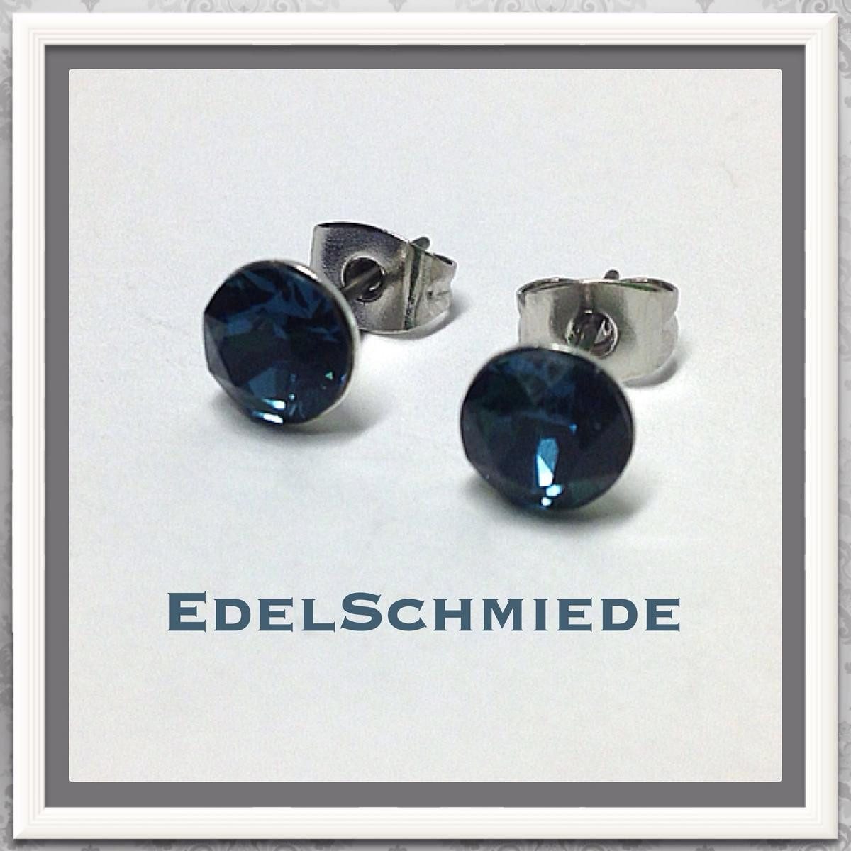 Ohrstecker-Set Edelschmiede925 Ohrstecker Modeschmuck (Stift = Titan) m Swarovski