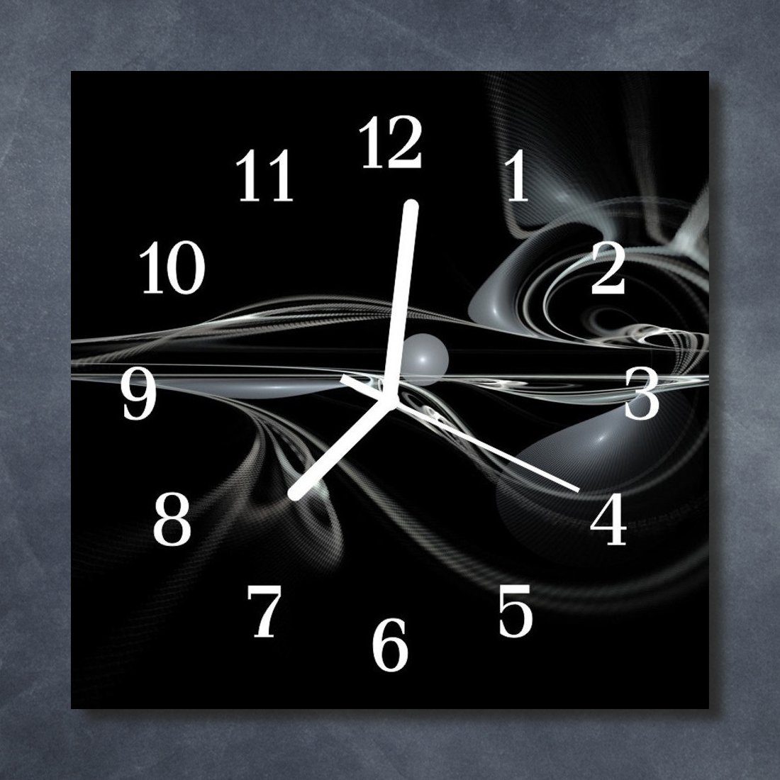 Tulup Wanduhr Glasuhr Küchenuhr Echt-Glas 30 günstig online kaufen