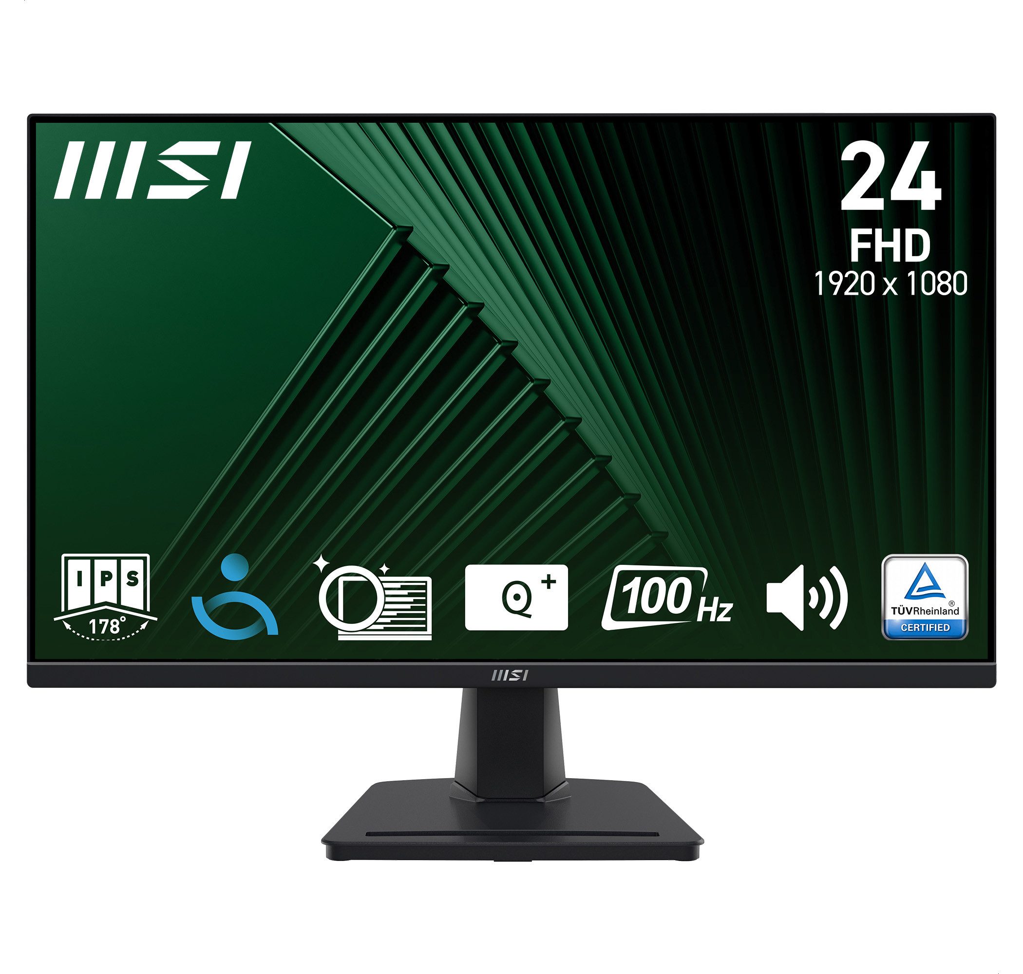 MSI PRO MP245G LED-Monitor (60,5 cm/24 ", 1920 x 1080 px, Full HD, 1 ms Reaktionszeit, 100 Hz, IPS-LED, neigbar, 3 Jahre Herstellergarantie)
