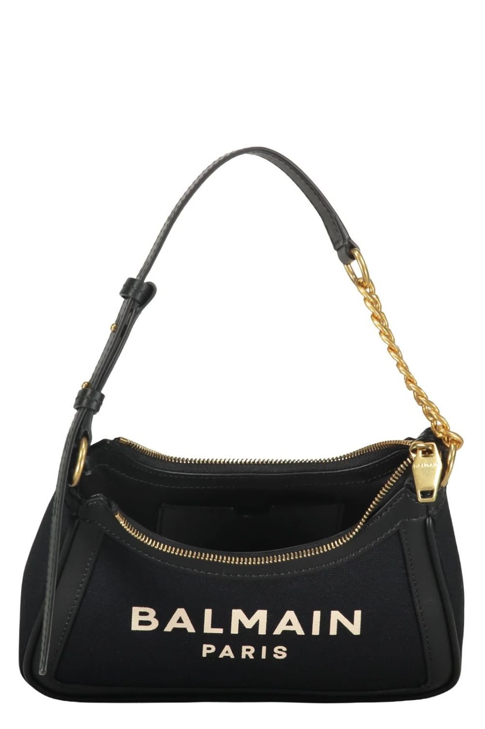 Balmain Schultertasche Zip-Up B-Army