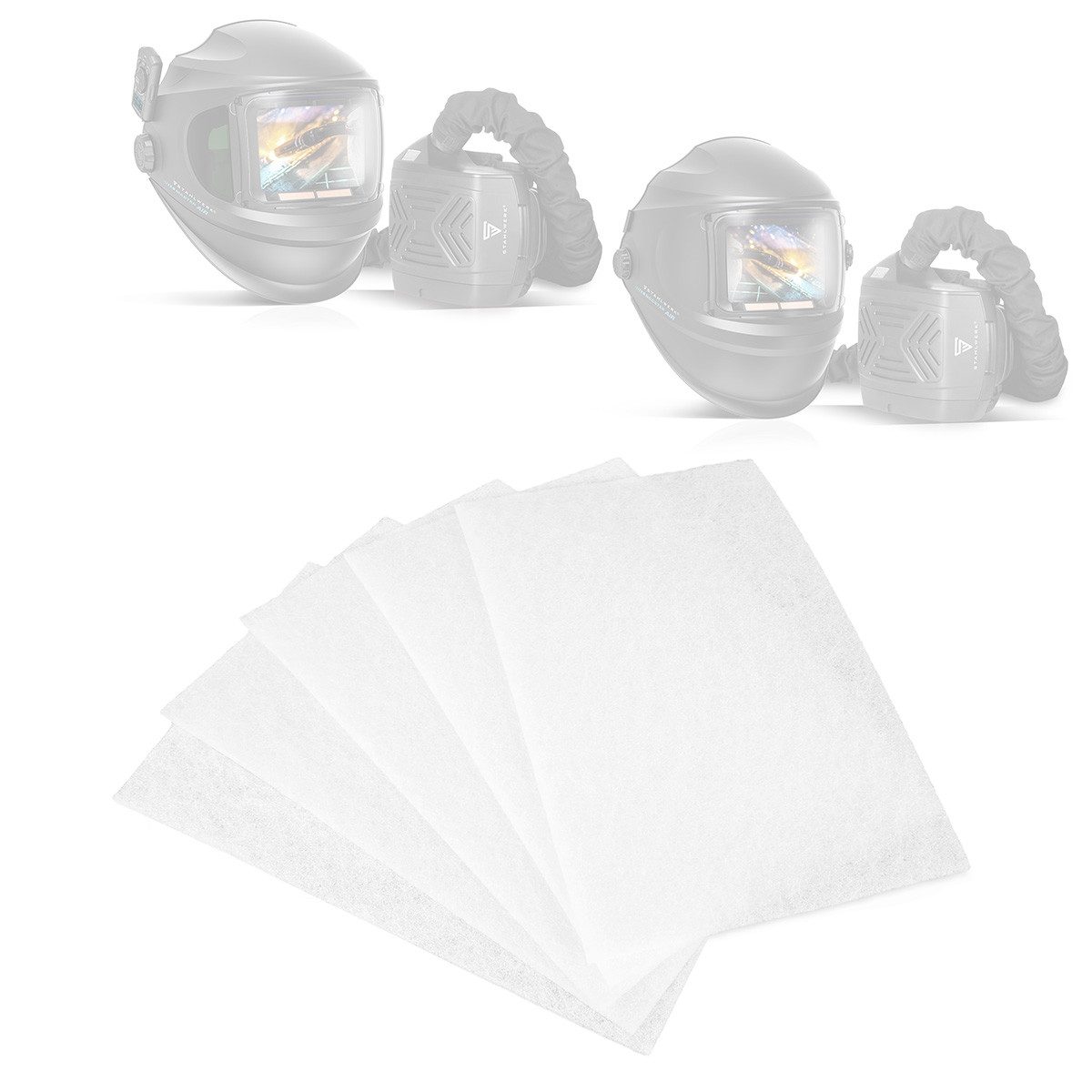 STAHLWERK Schweißhelm Vorfilter für Gebläse-Einheit 5er-Set für Frischluft-Schweißhelme