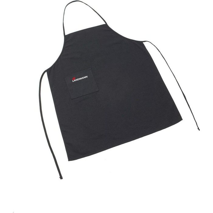 LANDMANN Grillschürze Schürze GrillChef Küchenschürze Kochschürze mit Tasche in schwarz