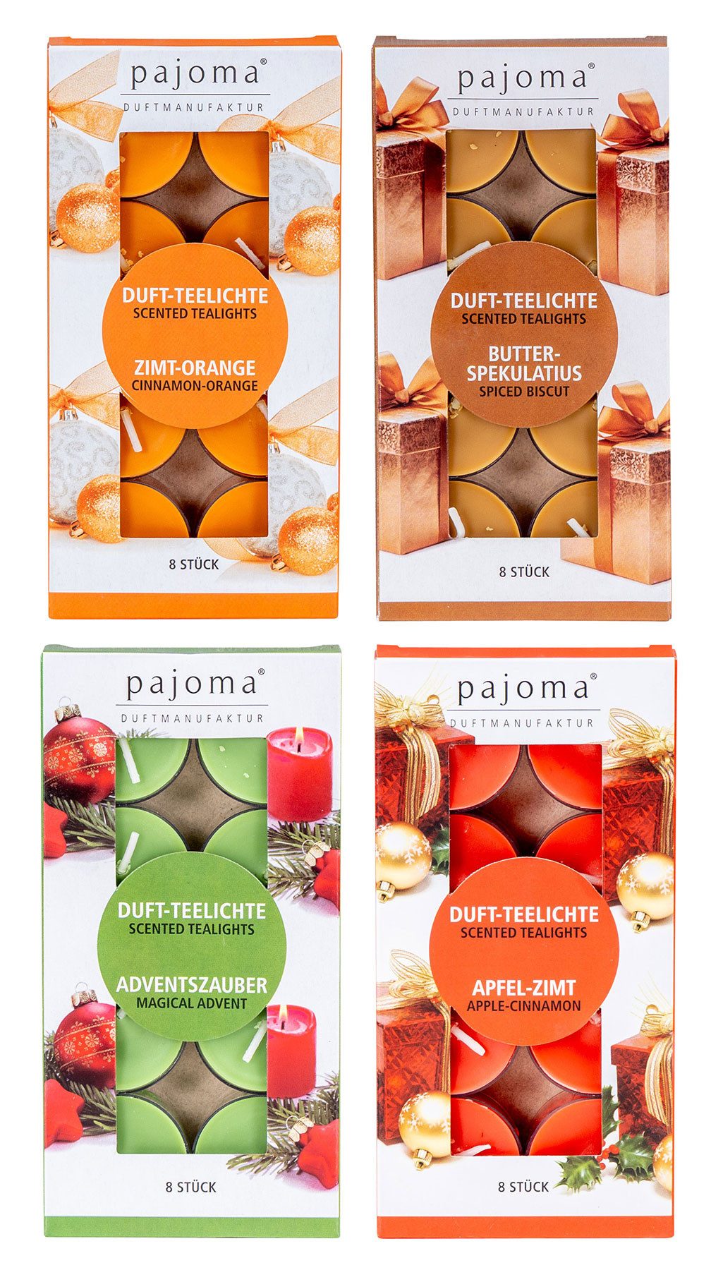 Levandeo® Duftkerze, 32 Kerzen Weihnachtsduft 4x8 Stück Duft-Teelichter Duf günstig online kaufen