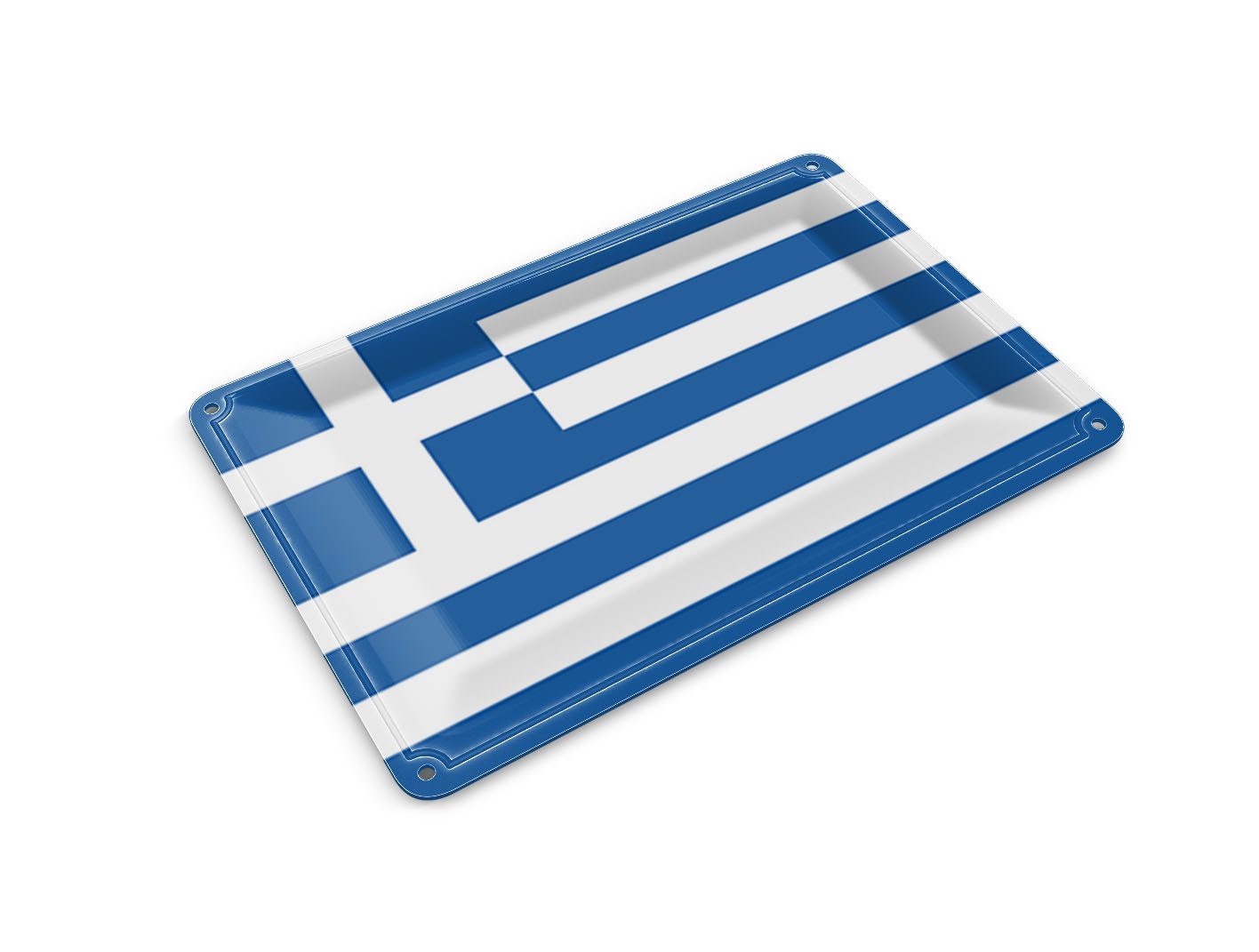 Femer GmbH Postkarte Flagge Griechenlands 14x10 cm Flag of Greece, unfrankiert
