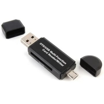 TradeNation Speicherkartenleser Kartenleser Speicherkartenleser Micro SD Card Reader Micro USB OTG, USB 2.0