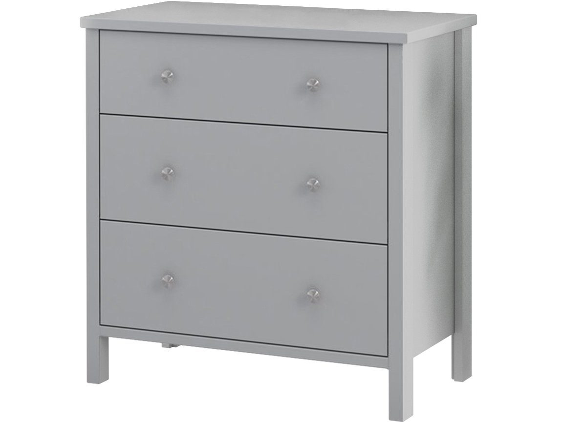loft24 Kommode Tango, Schubladenkommode, MDF, 3 Schubladen, Made in Denmark, 80 cm