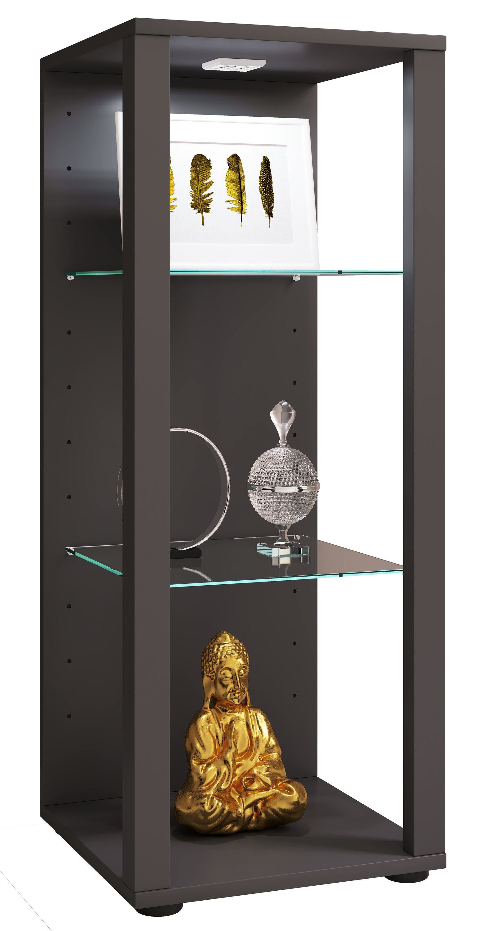 VCM Standvitrine Holz Glas Stand Vitrine günstig online kaufen