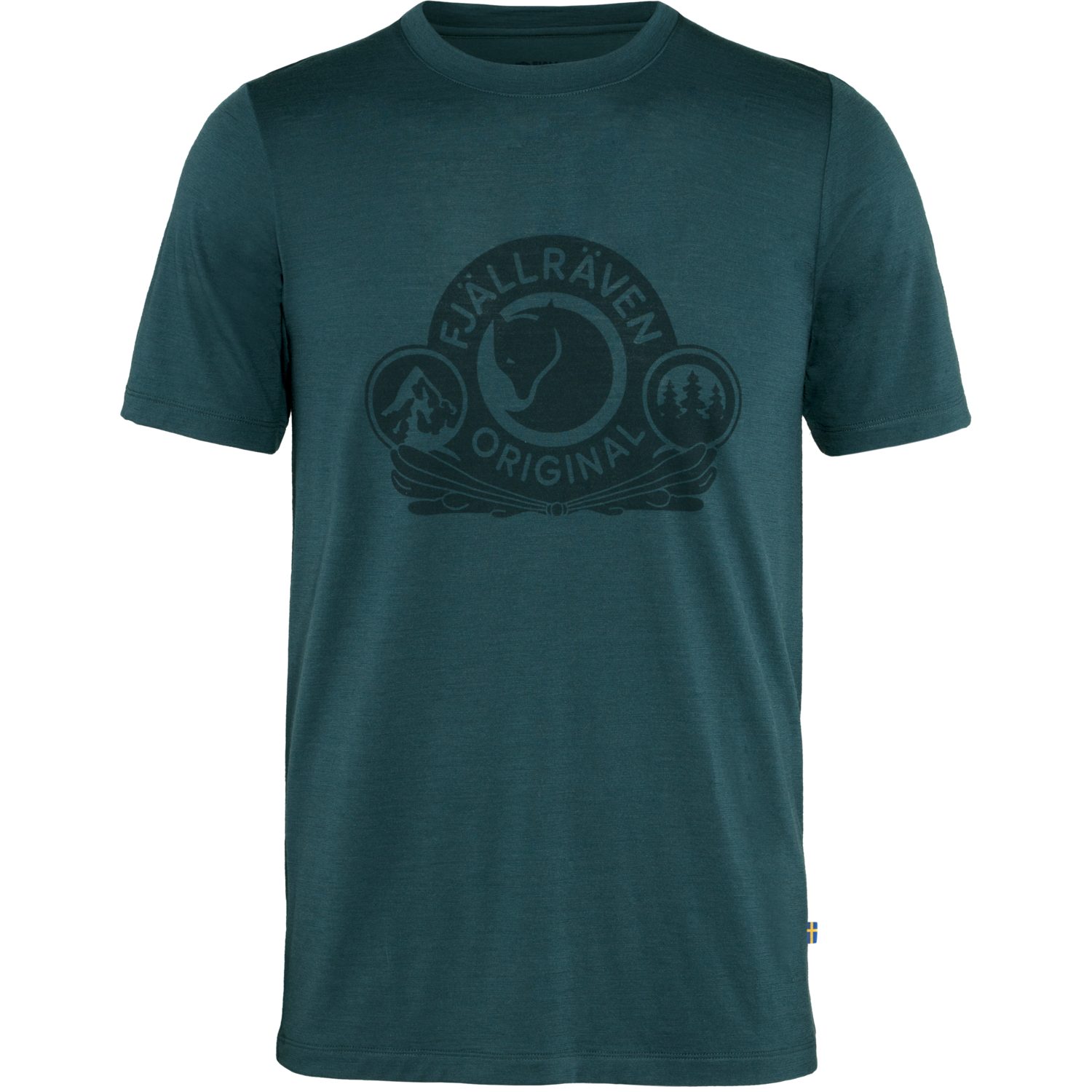 Fjällräven Funktionsshirt Abisko Wool Classic SS M DARK NAVY