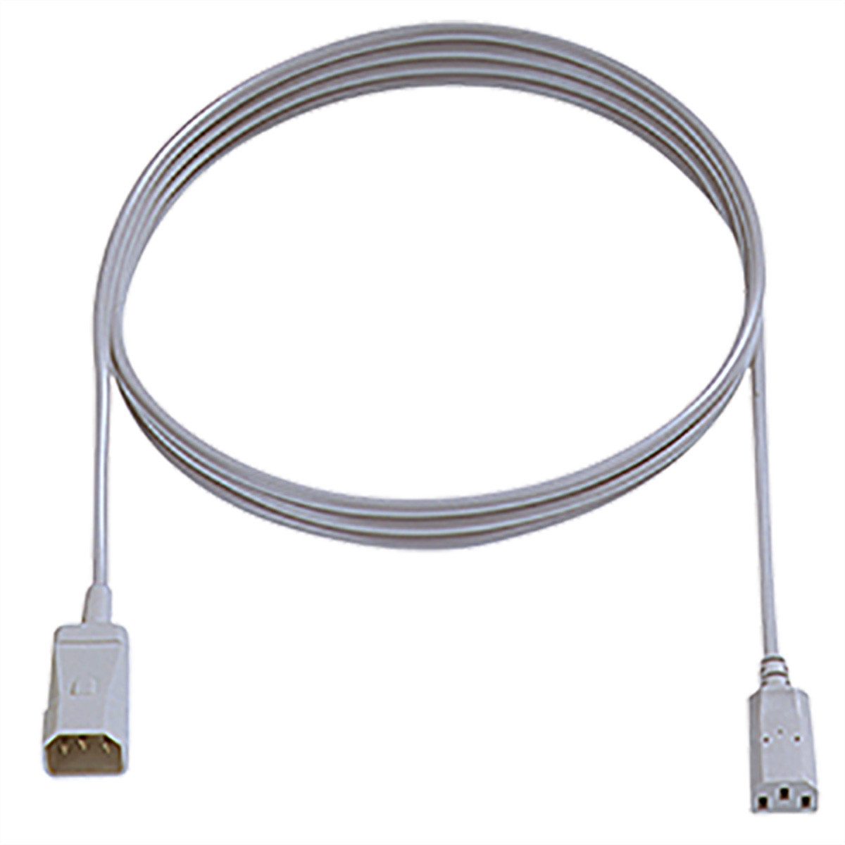 Bachmann Kaltgeräteverlängerung H05VV-F 3G1,0mm² Stromkabel, IEC320 C14, Kaltgeräte, 10A Männlich (Stecker), IEC320 C13, Kaltgeräte, 10A Weiblich (Buchse) (50.0 cm), C14 / C13, 356.900