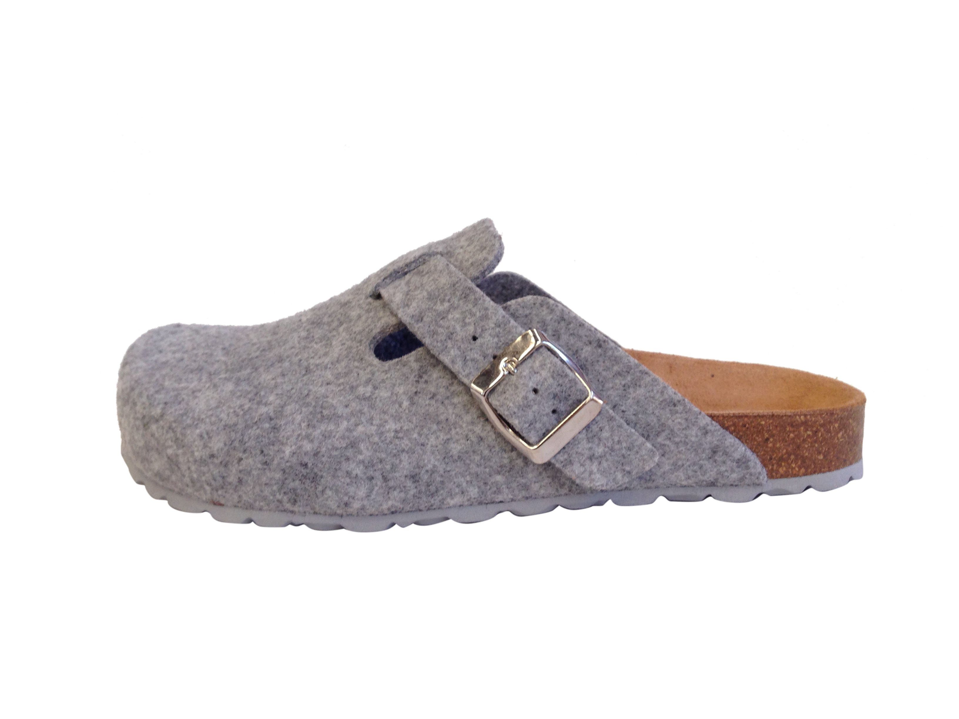 Dakos Damen Clog Filz Hausschuh