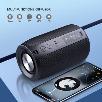 GelldG Bluetooth Lautsprecher, Musikbox Bluetooth mit USB/TF Karte/AUX Bluetooth-Lautsprecher