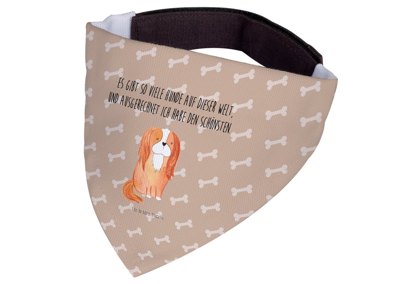 Thumbnail - Mr. & Mrs. Panda Hundefliege Hund Cavalier King Charles Spaniel - Hundeglück - Geschenk, Schlappoh, Polyester, Einzigart...