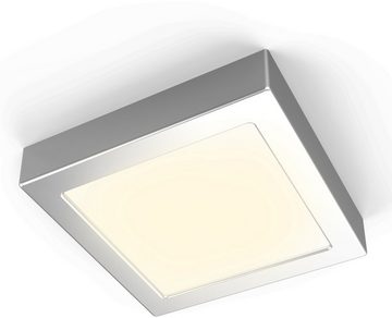 B.K.Licht LED Aufbaustrahler Garnet, LED fest integriert, Warmweiß, LED Unterbauleuchte Panel 12W Aufbauleuchte Lampe Aufputzspot