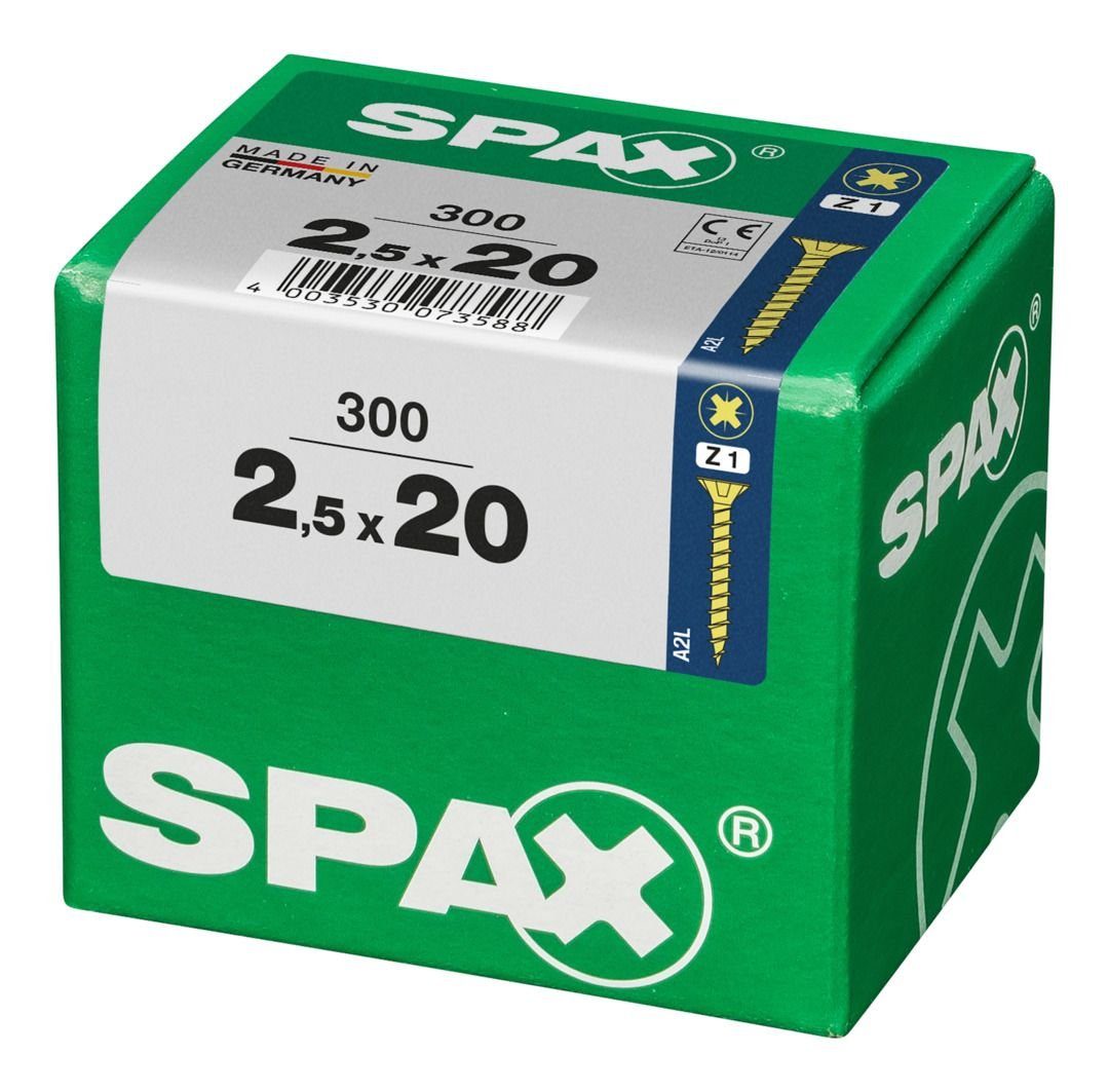 Thumbnail - SPAX Holzbauschraube Spax Universalschrauben 2.5 x 20 mm PZ 1 - 300