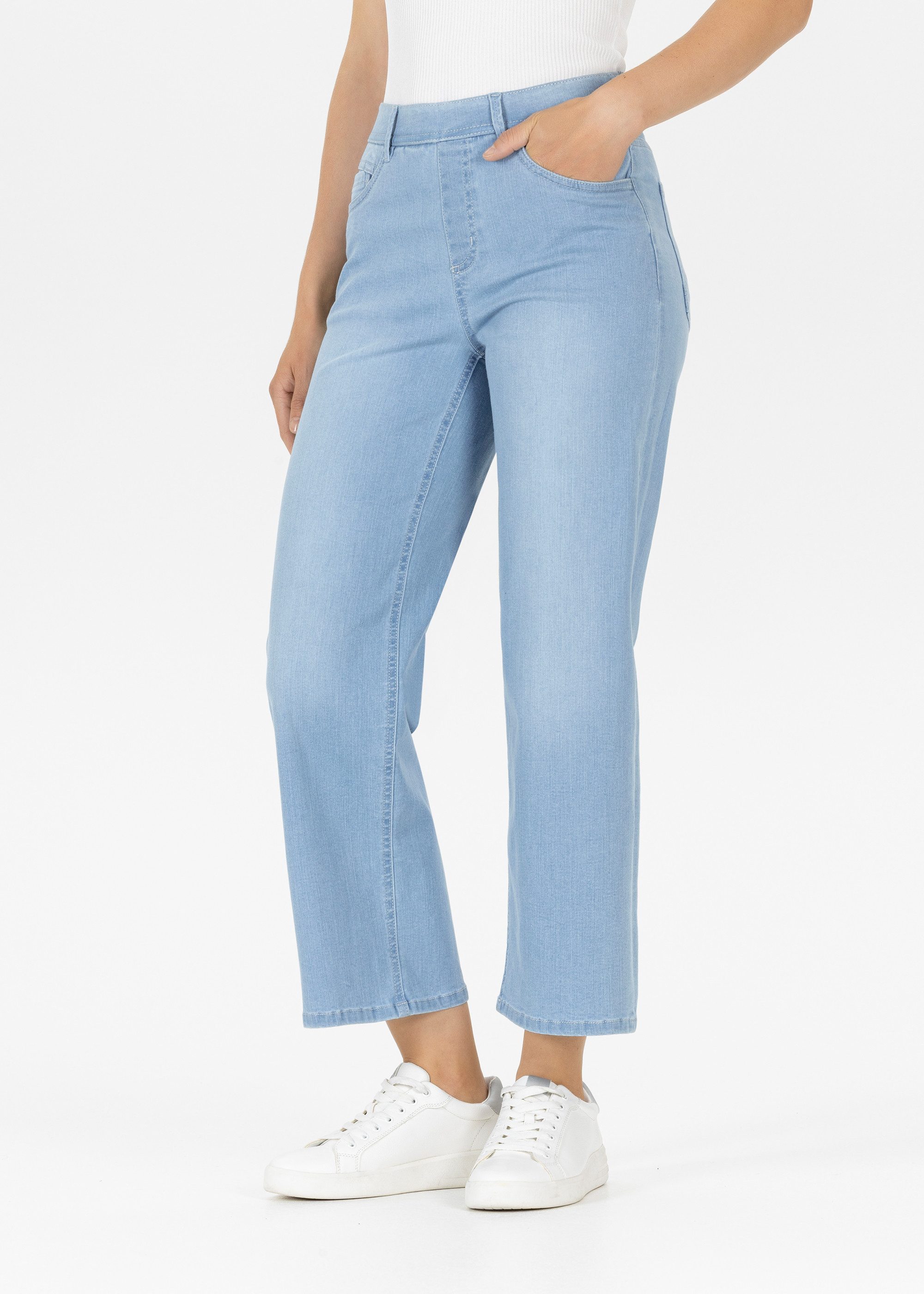 Stehmann 7/8-Jeans Melli-Culotte-W 7/8-Beine, mit Gummizug