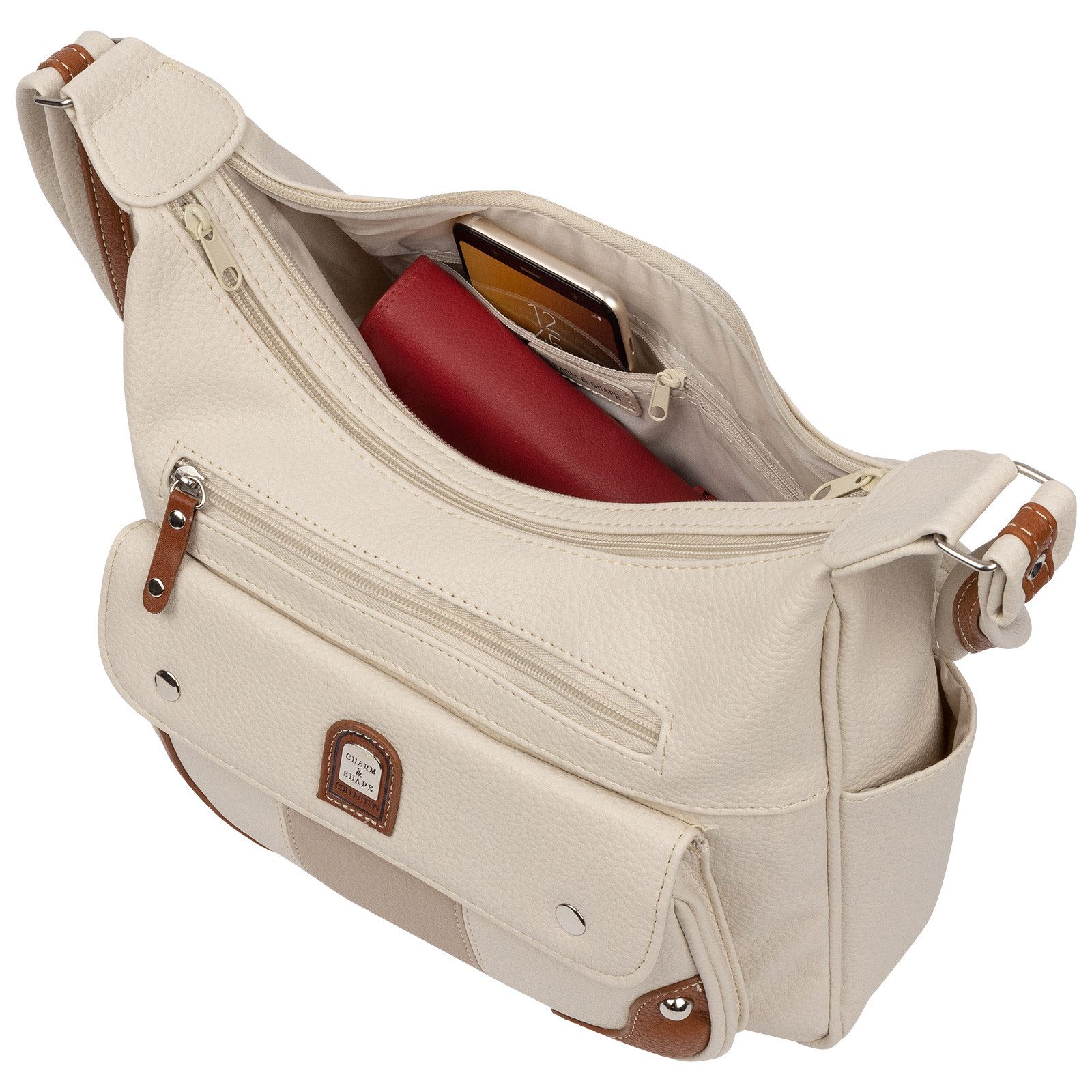 EAAKIE Umhängetasche Damen Tasche Schultertasche Umhängetasche Leder Optik Handtasche, als Schultertasche, Umhängetasche tragbar