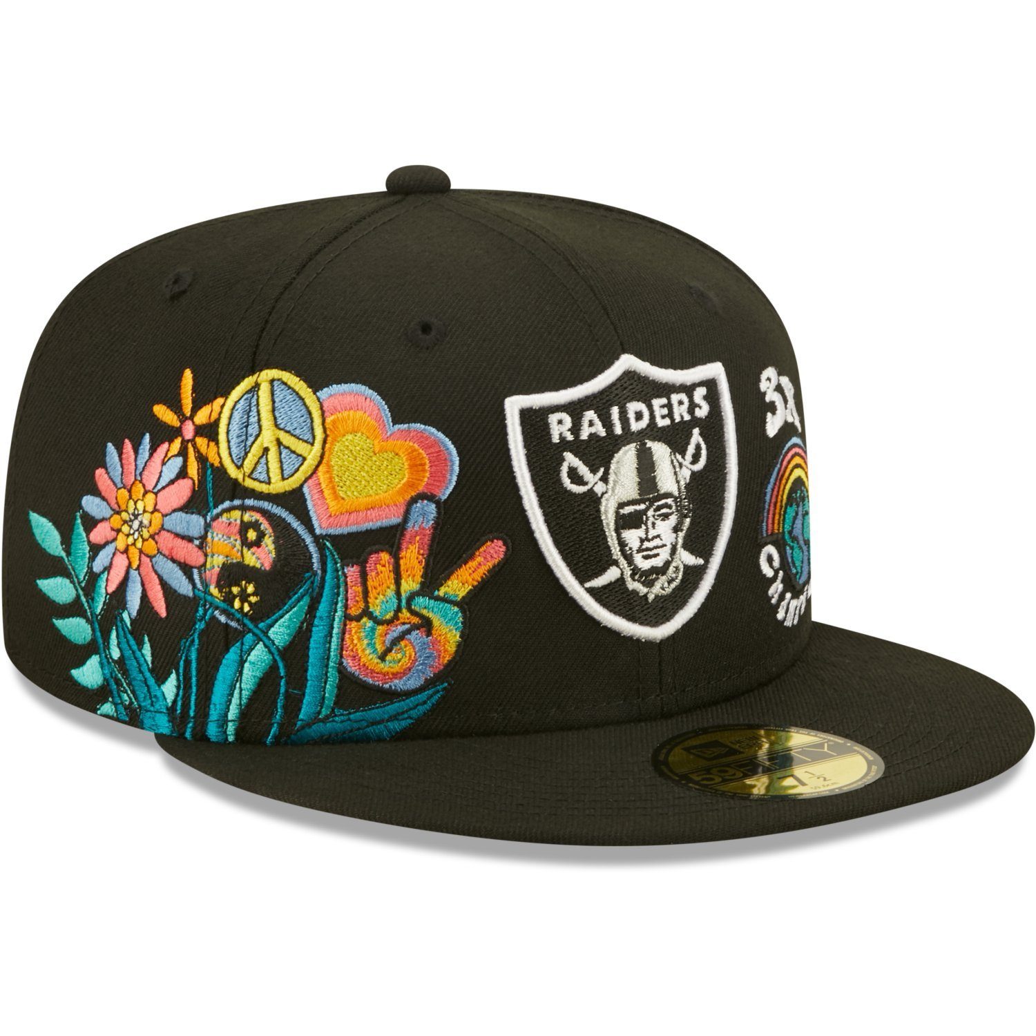 59Fifty New Era Raiders Cap Vegas Las Fitted GROOVY