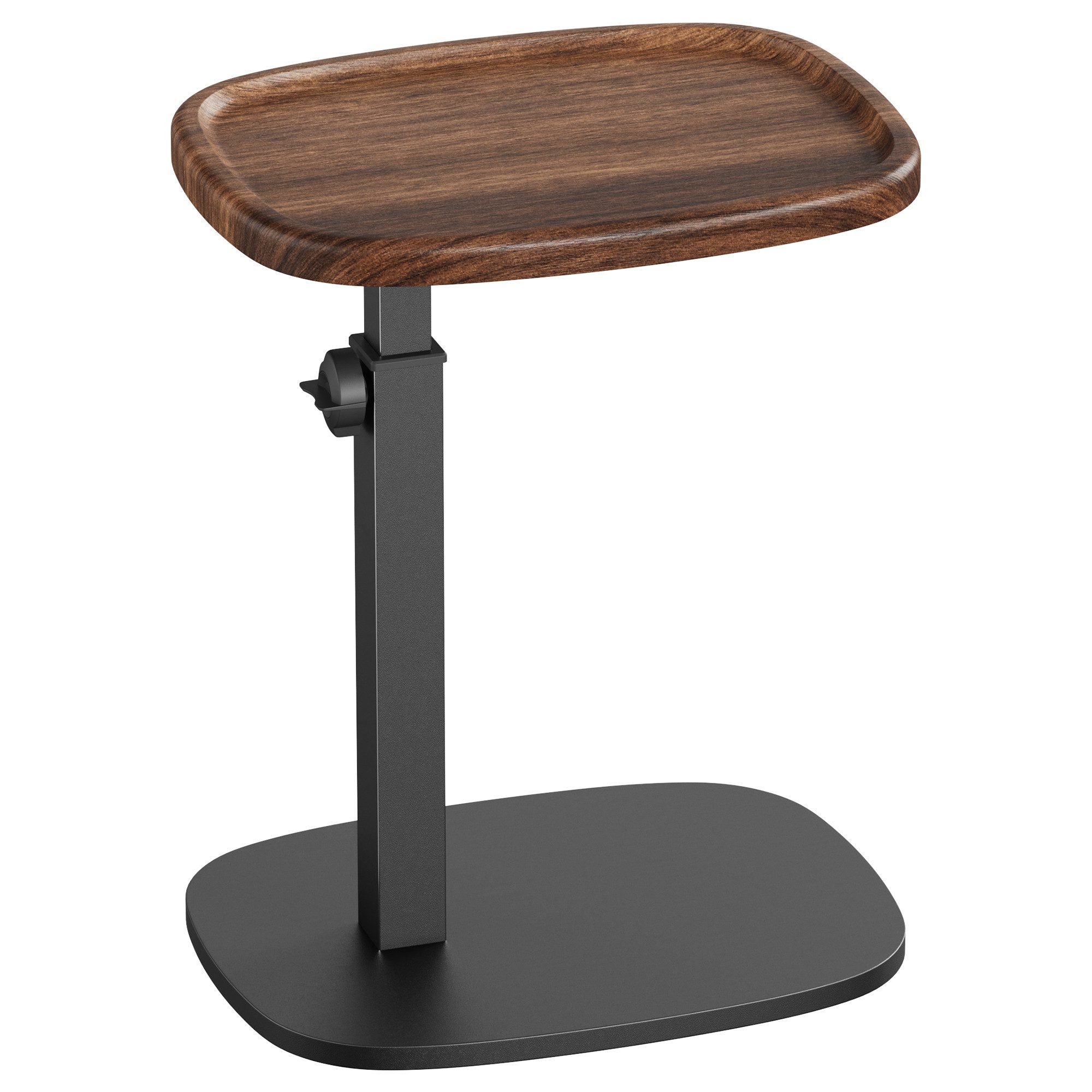 VASAGLE Beistelltisch C-Form, Couchtisch für kleine Räume, Wohnzimmertisch höhenverstellbar, Sofatisch, Wohnzimmer Schlafzimmer, 30 x 40 x 69 cm