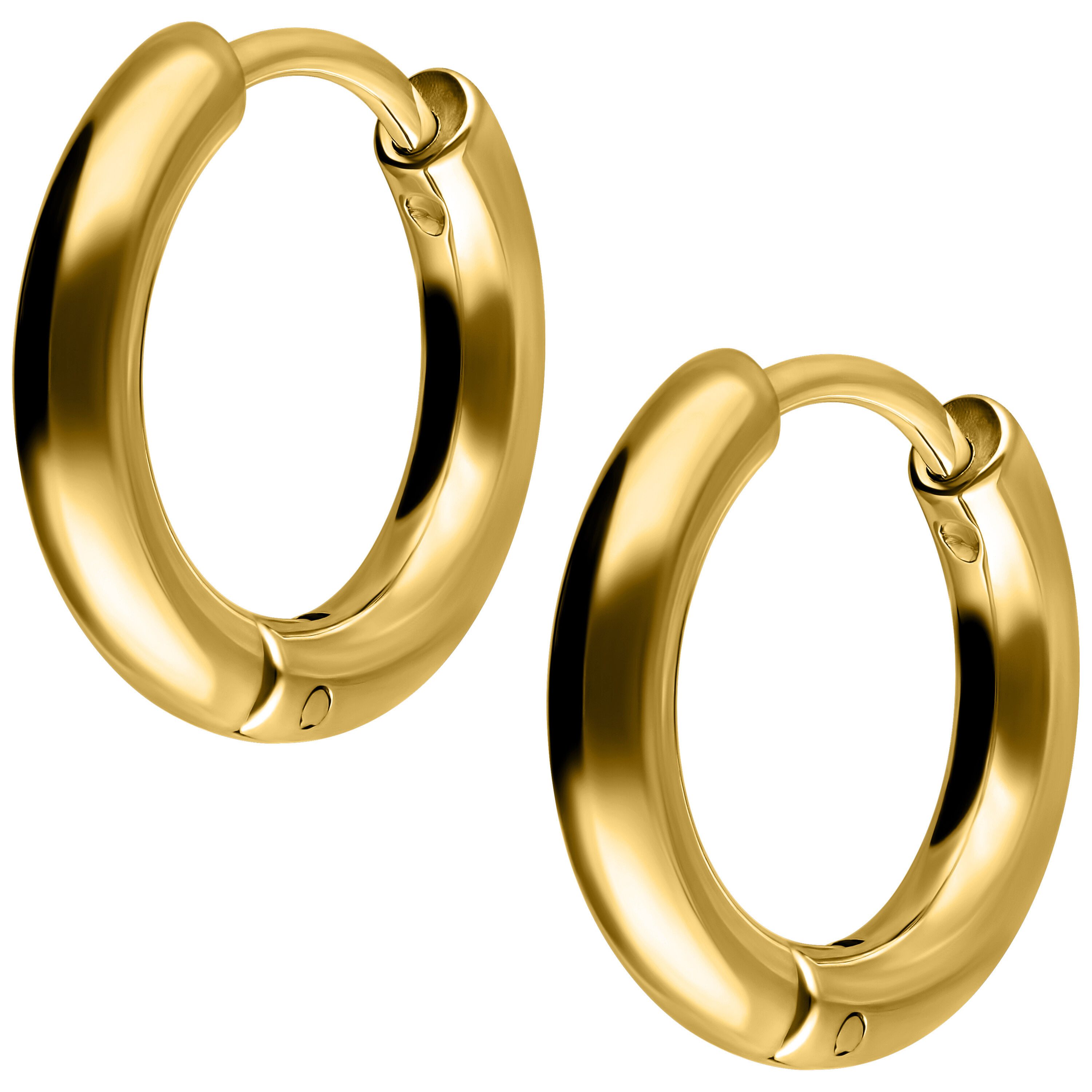 Paar Ohrhänger Little Hoops - Gold, 10,0 mm