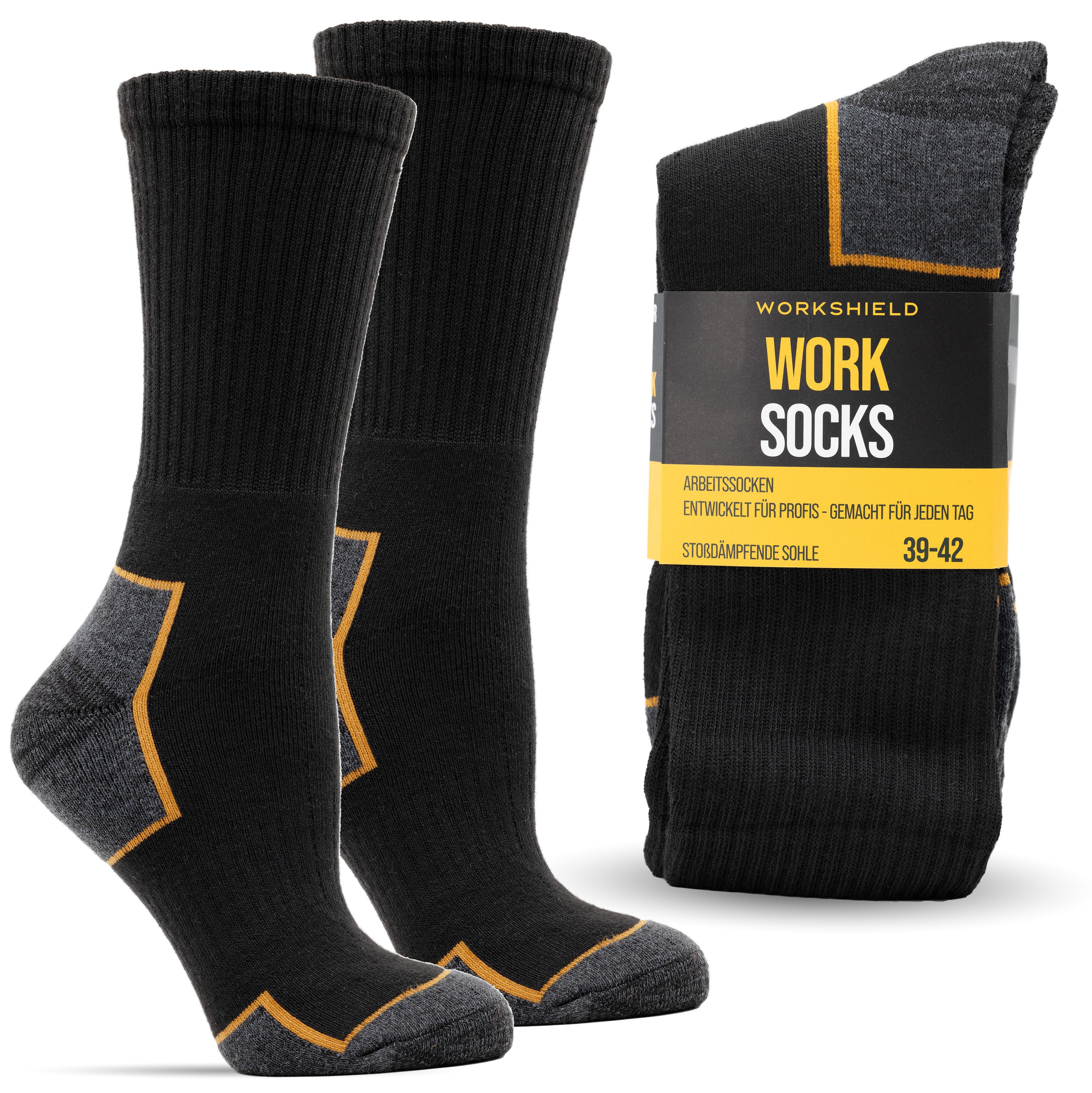Arbeitssocken Herren – Robuste & gepolsterte Socken, atmungsaktiv