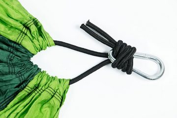 ZOLLNER Hängematte (inkl. Tasche, Seile und Karabiner), belastbar bis 200 kg, 275 x 140 cm, 100 % Nylon