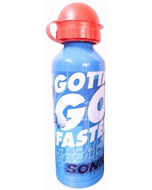 Sonic The Hedgehog Trinkflasche GOTTA GO FASTER, Kinder Sport-Aluminiumflasche 520 ml BPA frei