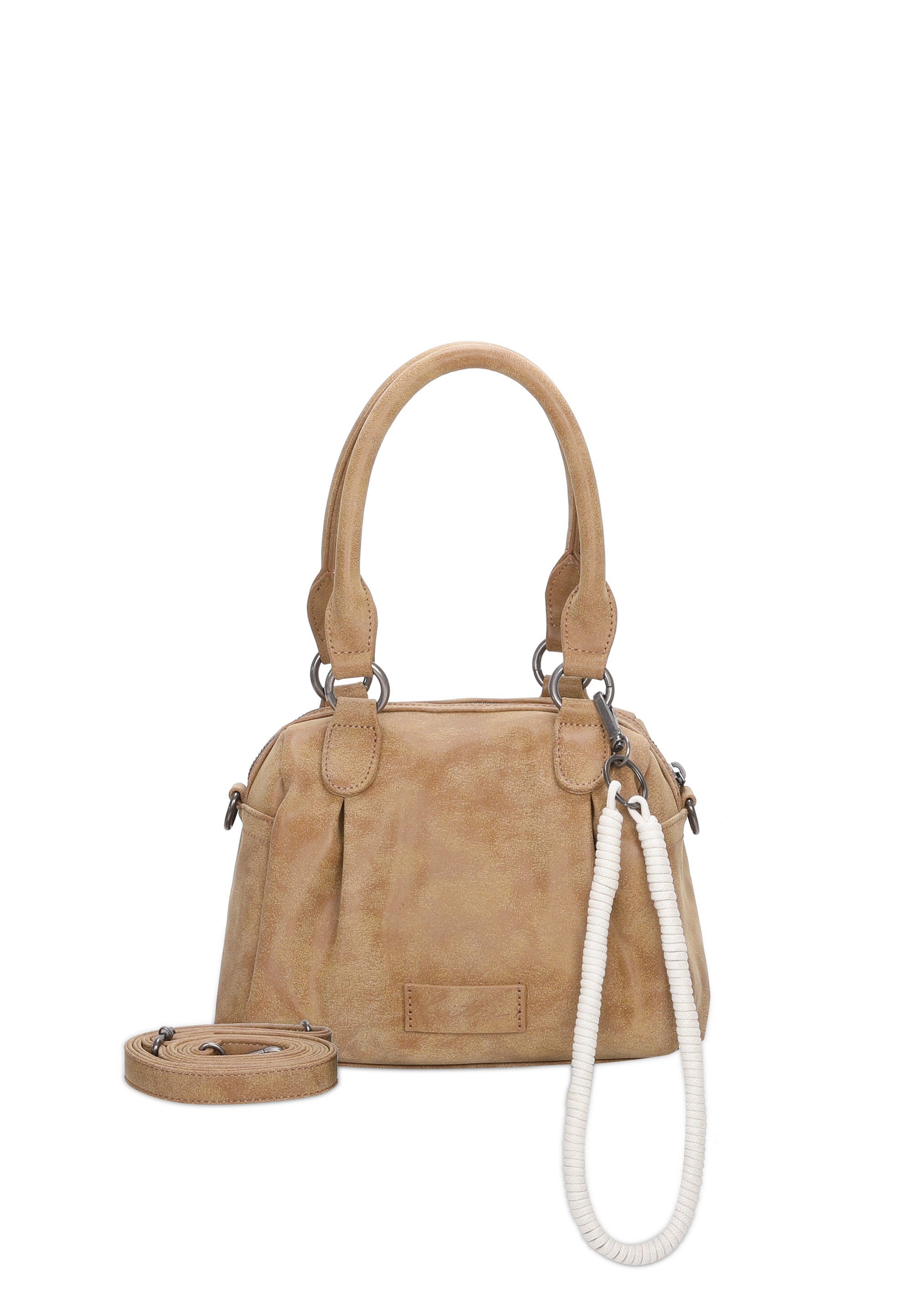 Schlüsselschlange cognac Schultertasche Preußen mit Babe01N, abnehmbarer aus Fritzi