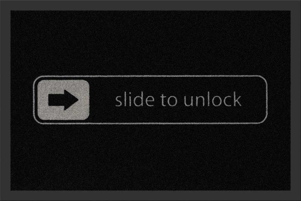 Fußmatte Fußmatte - Slide to unlock