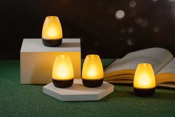 Northpoint LED Dekolicht LED Akku Lounge Lights Kabellos für Innen und Außen RGBW Flackereffekt