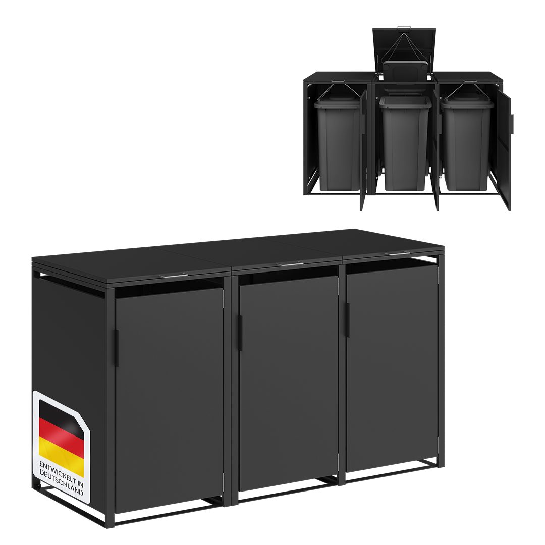STEELSØN Mülltonnenbox Thoria (für 3 Tonnen günstig online kaufen