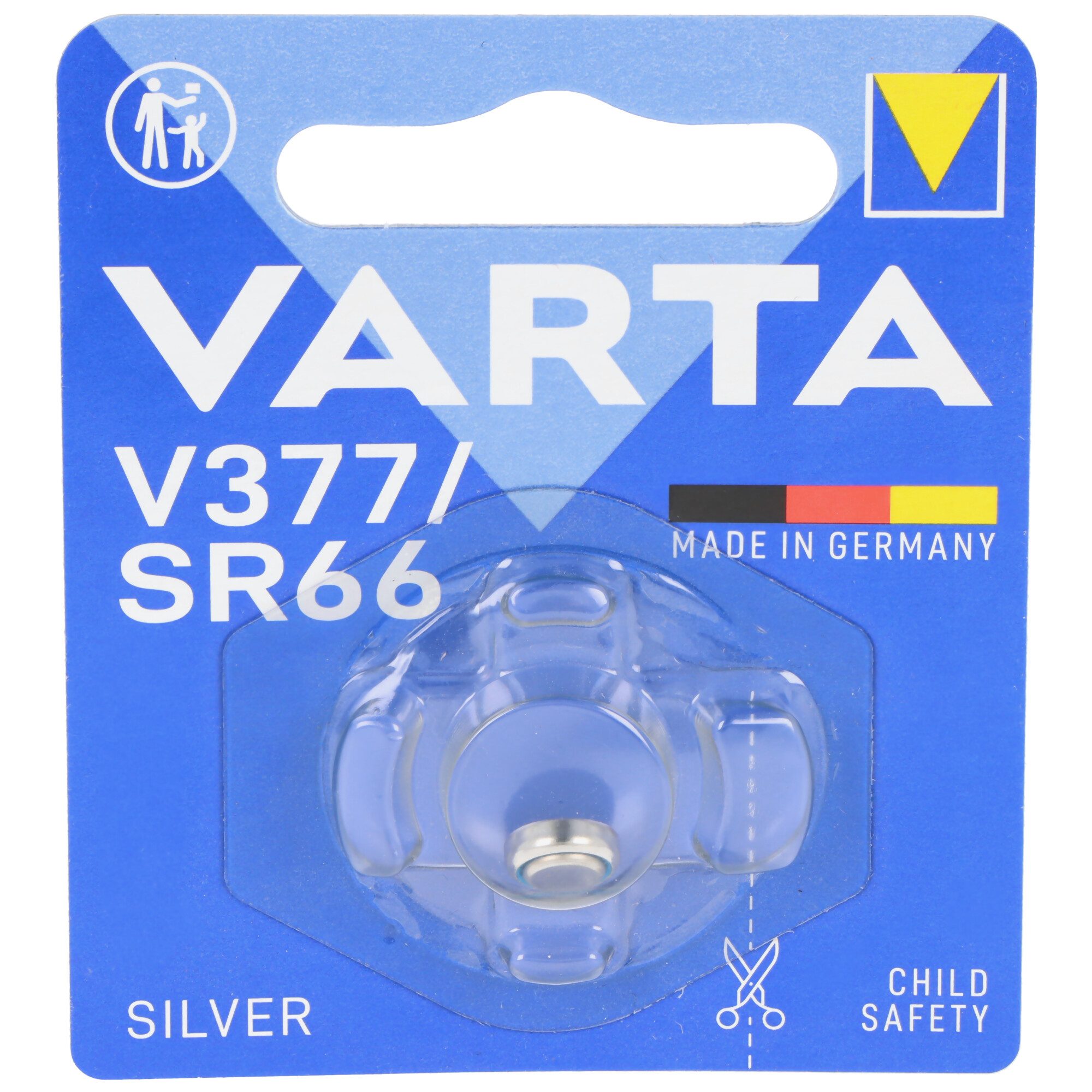 VARTA 377, Varta V377, SR66, SR626SW Knopfzelle für Uhren etc. Knopfzelle, (1,6 V)