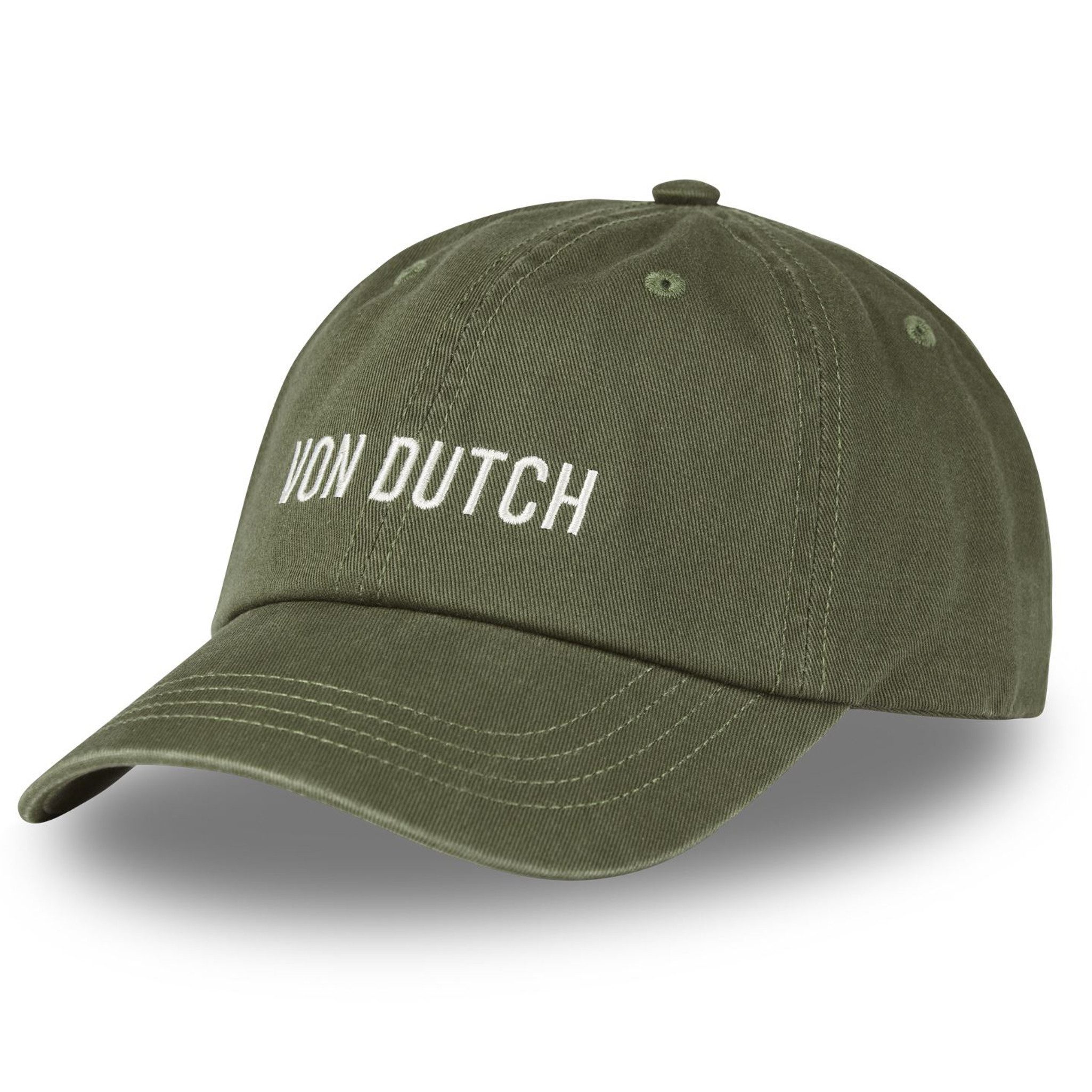 Baseball Cap Von Dutch Originals Dad Cap Basic Broderie Off White