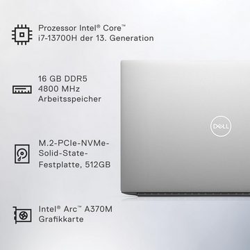 Dell mit Fingerabdruckleser Notebook (Intel 13700H, Arc™ Graphics, 512 GB SSD, 16GB,Augenschutz, beeindruckendes Display, leistungsstarke Prozessoren)