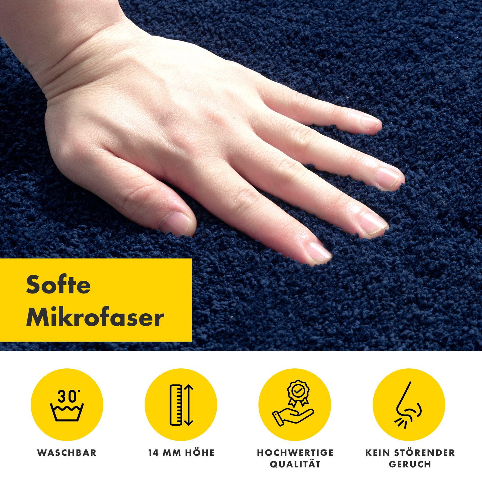 Floordirekt Fußmatte Nasa Schmutzfangmatte, rechteckig, Höhe: 14 mm, waschbar bei 30 Grad, schmutzabsorbierend